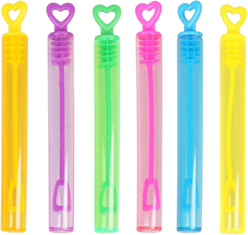 Ifundom 24Pcs Mini Bubble Wands Bubbles Party Favors Outdoor Bubble Blower for Birthday Party Favor Wedding Summer Activity