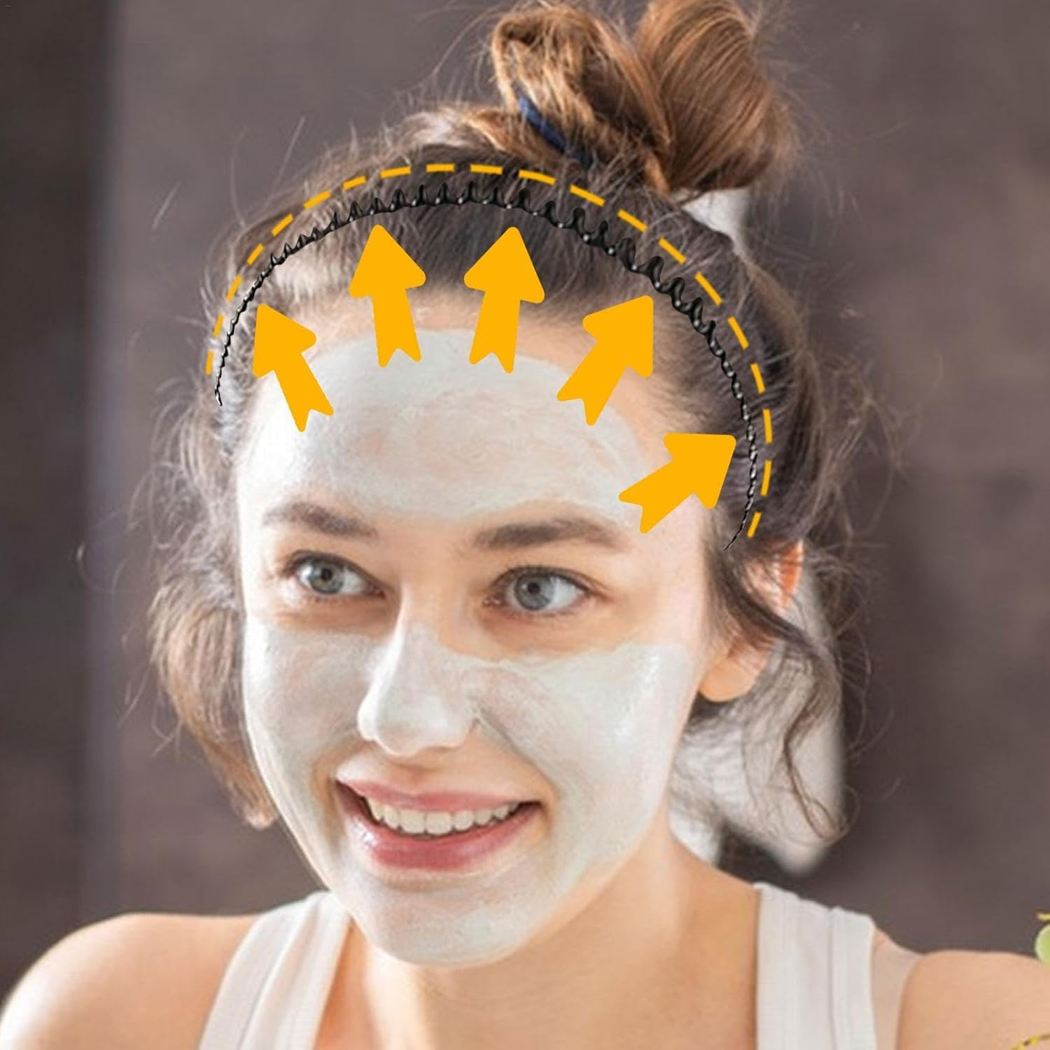 Generic U Shape Hair Finishing Fixer Comb, U Pin Stretchable Hair Side Comb - Black Metal Hair Comb for Women & Girls Accessories - D image number 4