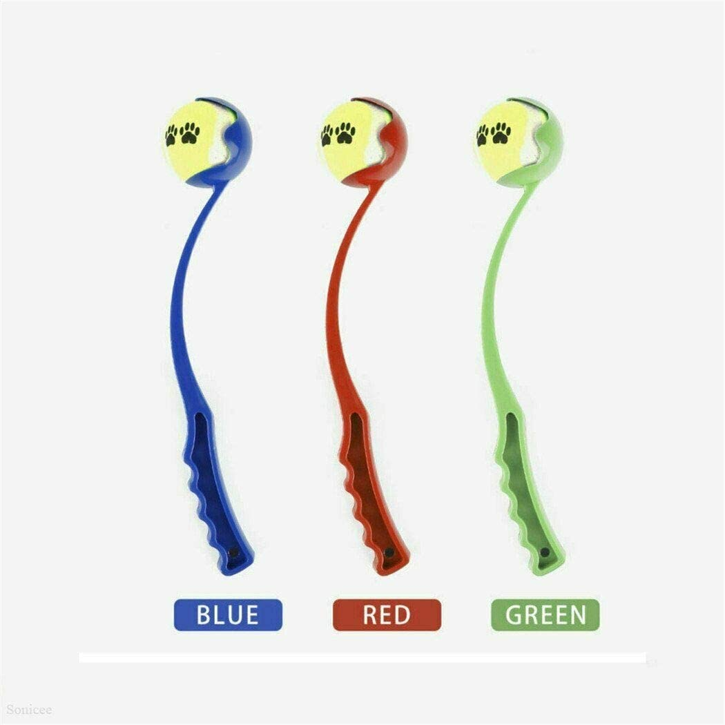 EZONEDEAL Sport Pet Ball Launcher, Dog Toy Ball Launcher, Tennis Ball, Throw the Ball Farther | Light Ball Launcher Stick Comfortable Health Handle, Agility Training Equipment, Catch Pet Ball (Green) image number 3