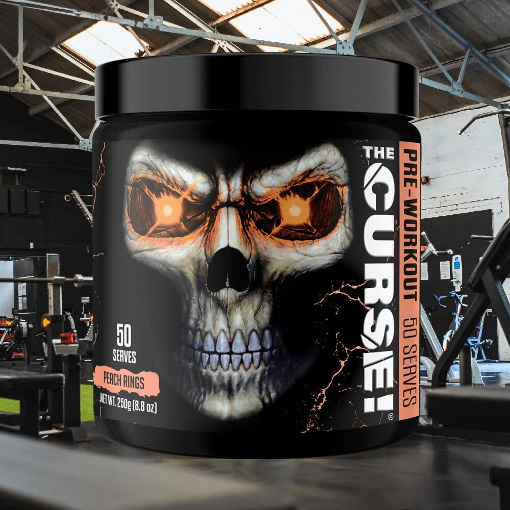 JNX Sports the Curse Pre-Workout Powder - Peach Rings, Peach Rings, 250 Grams image number 2