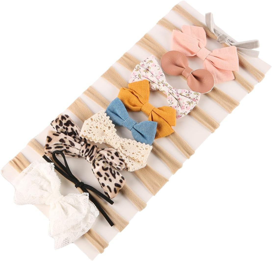 Laroal Elastic Nylon Headband, Thin Bow Headband, Soft Elastic Nylon Hair Accessories, Fashionable and Versatile Headband image number 6