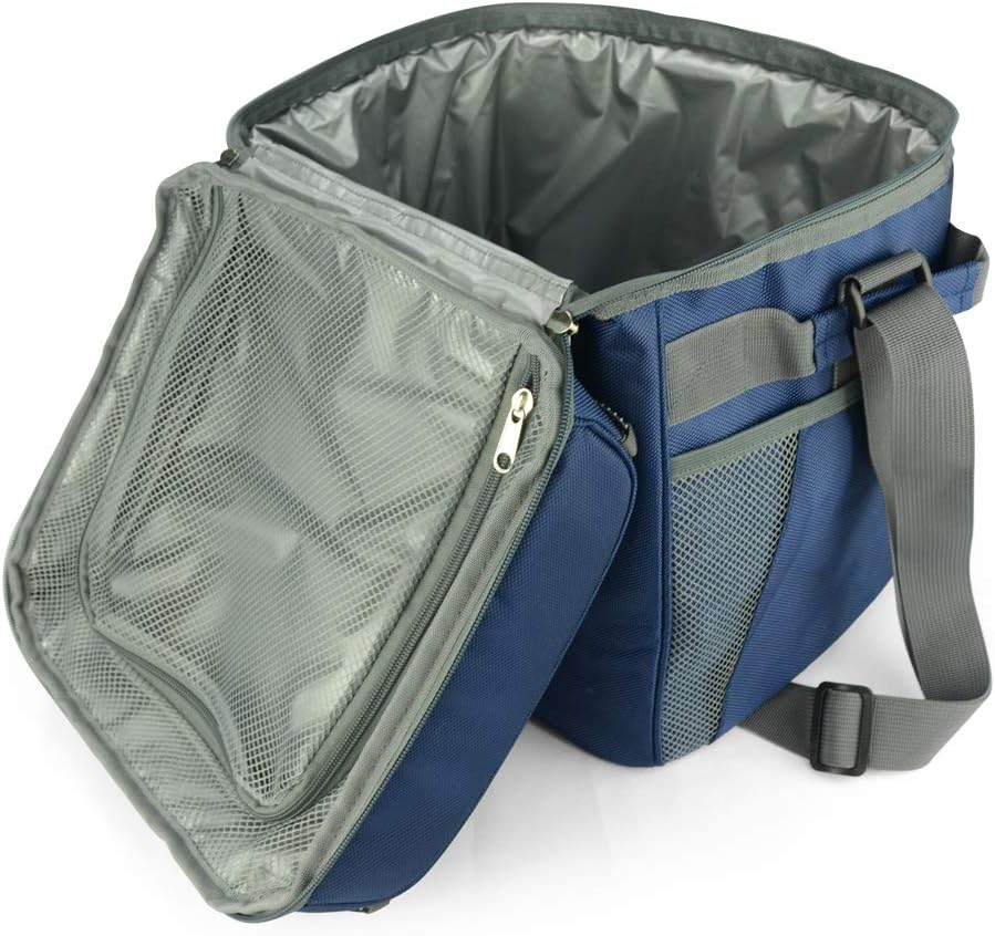 28L Large Soft Insulated Cooler Bag for Camping Outdoor,Picnic Large Cooler Bag Great for Outdoor, BBQ, Travel, Beach & Camping (Navy) image number 3