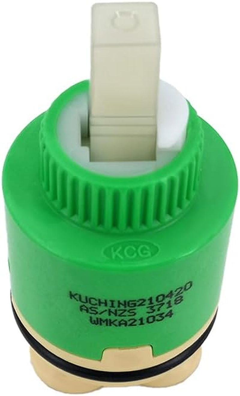 Kuching KCG Mixer Tap Cartridge, 40Mm Ceramic Cartridge, Raise Bottom, Repair Leaking Taps for Kitchen Sink/Bath Shower/Basin Tap/Faucet Valve image number 2