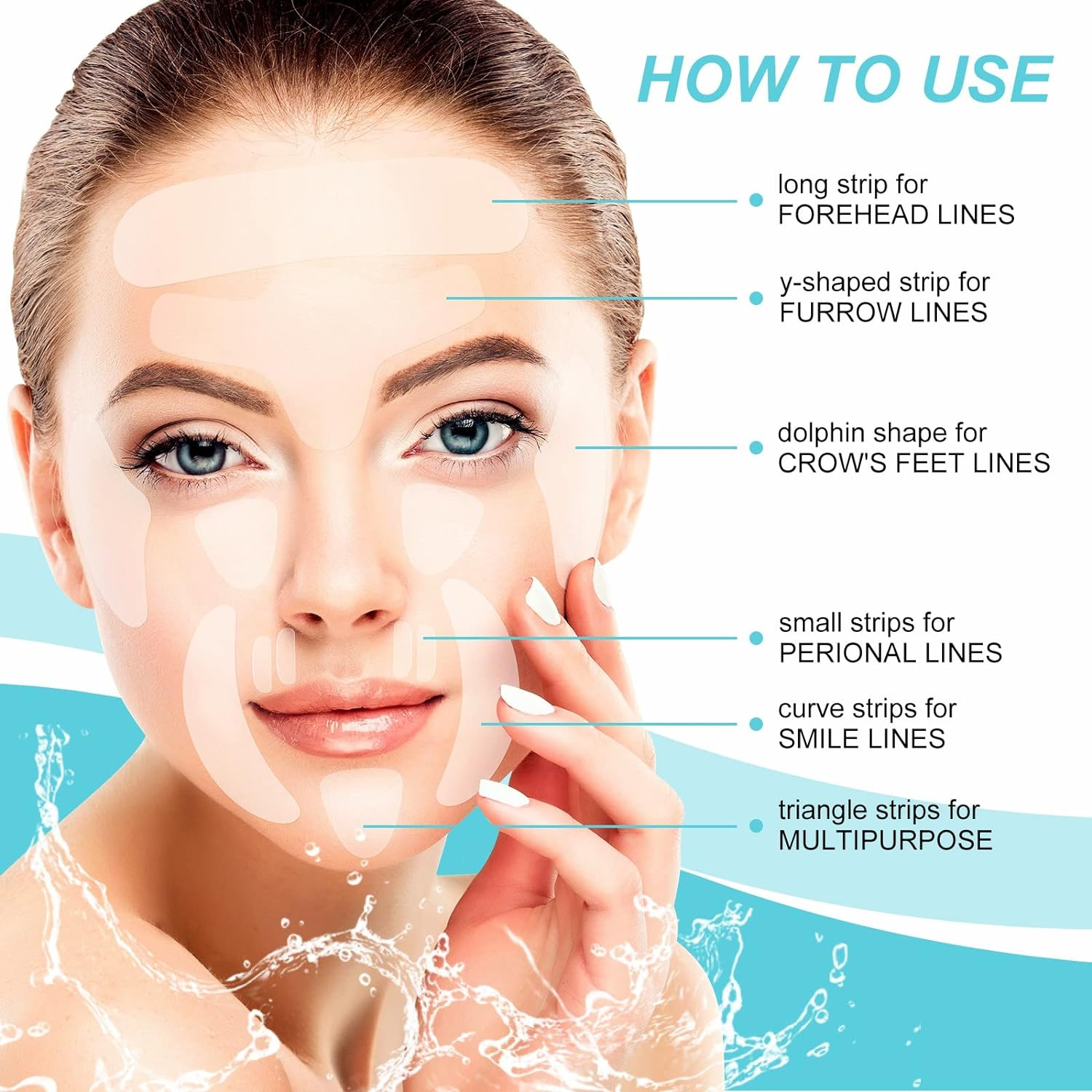 Face and Forehead Wrinkle Patches - 160Pcs Face Tape for Wrinkles Forehead Wrinkle Patches Face Patches for Wrinkles anti Wrinkle Patches Frownies Facial Patches