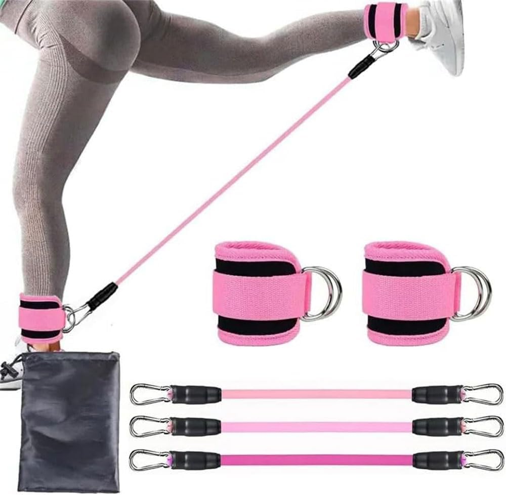 Ankle Resistance Bands with Cuffs &ndash; 3-Piece TPE Exercise Bands Set for Legs, Glutes, and Hip Training, Durable Workout Bands for Kickbacks, Home and Gym Fitness image number 1