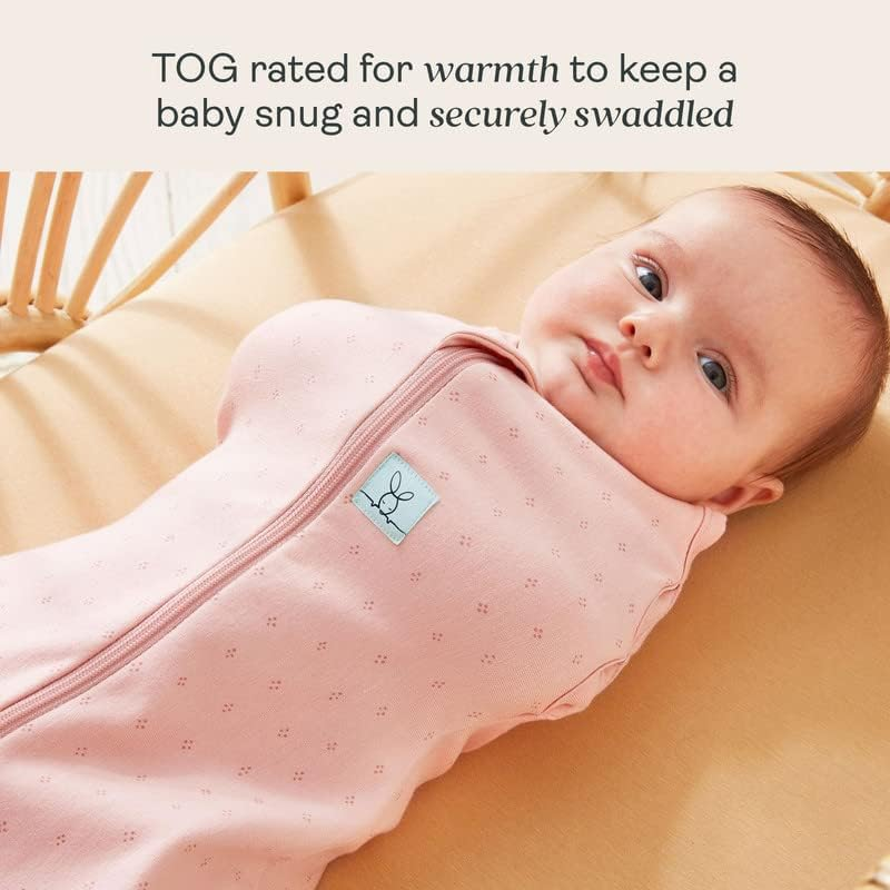 Ergopouch 1.0 TOG Cocoon Swaddle Bag, Newborn, Berries Print &ndash; Organic Cotton, Two-Way Zip, Arms In/Out, All-Season Comfort, Ideal for Room Temperatures (20&ndash;24&deg;C) image number 1