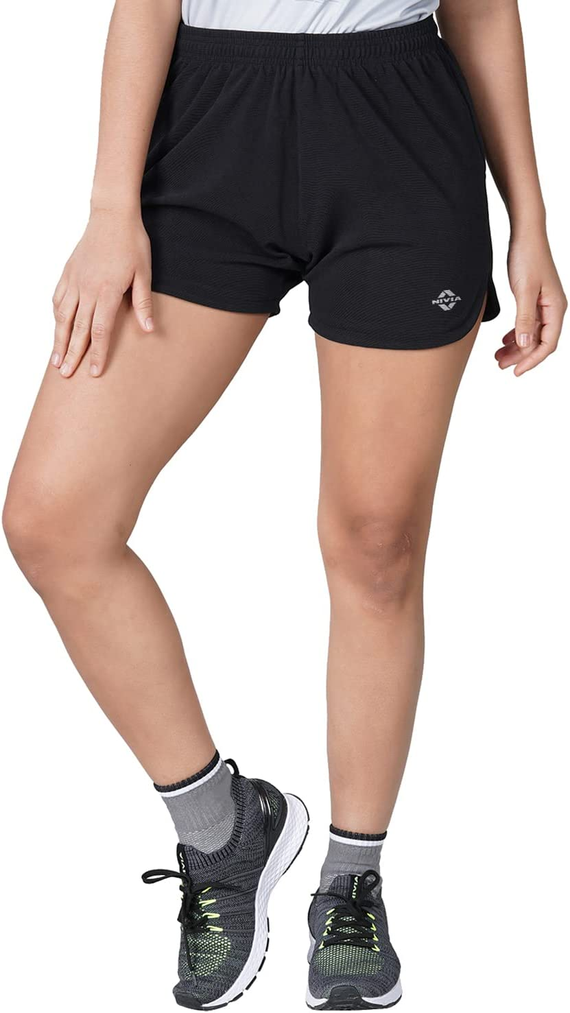 Nivia Sporty - 6 Shorts for Unisex (Black, XL) | Light Weight | Comfortable | Stylish | Casual | Gym | Running image number 4