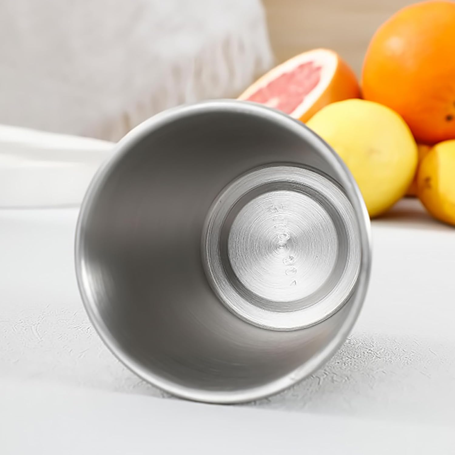 Pack of 2 Stainless Steel Mugs, Stackable Stainless Steel Water Cup, Suitable for Family, Camping, Picnic, Travel, Barbecue, Hiking Etc. (350 Ml) image number 1