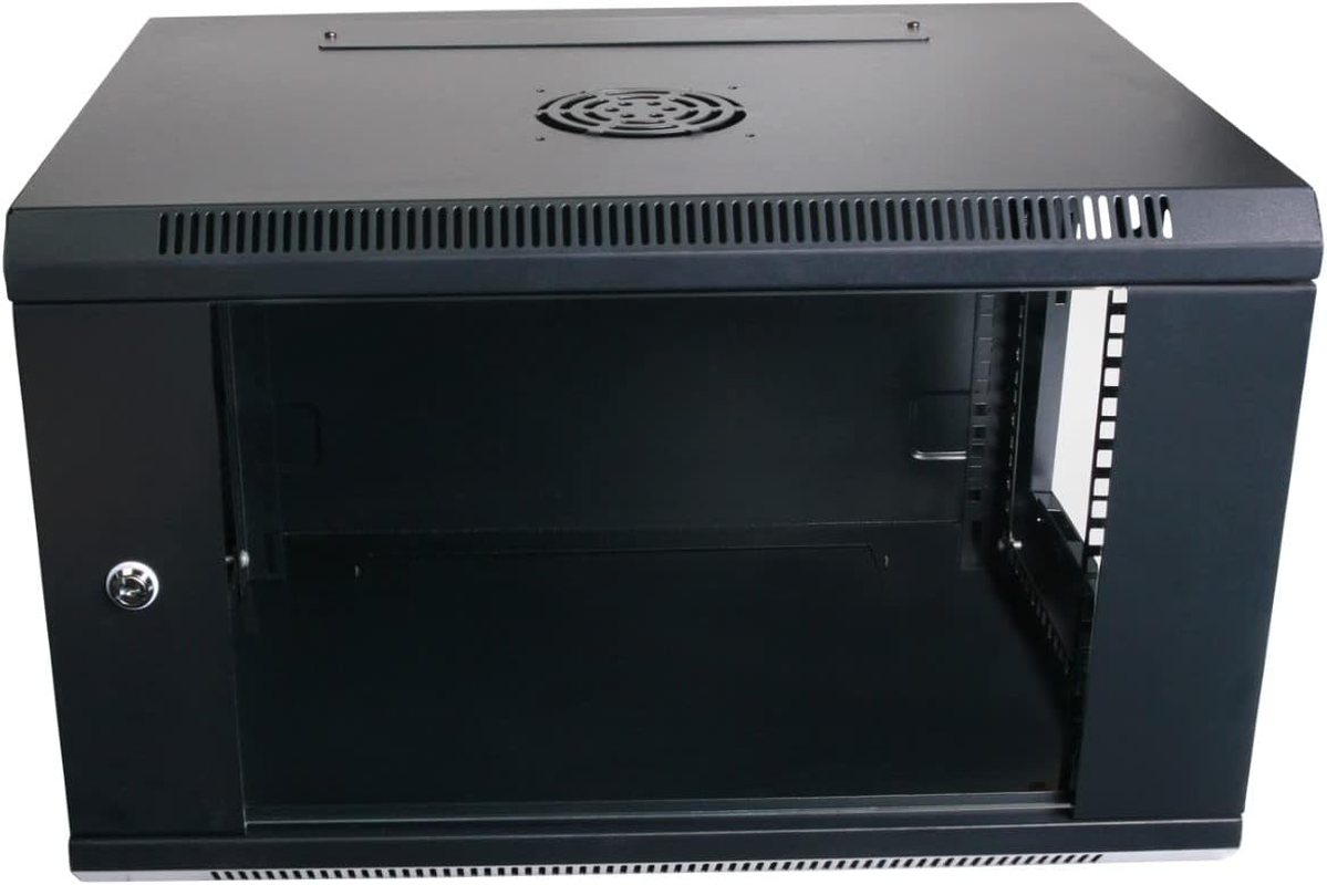 HCC 4RU 19 Inch 450Mm Deep Wall Mount Cabinet Server Rack Data Network Comms 4U 19&rdquo;, Black (RW-4R-450) image number 2