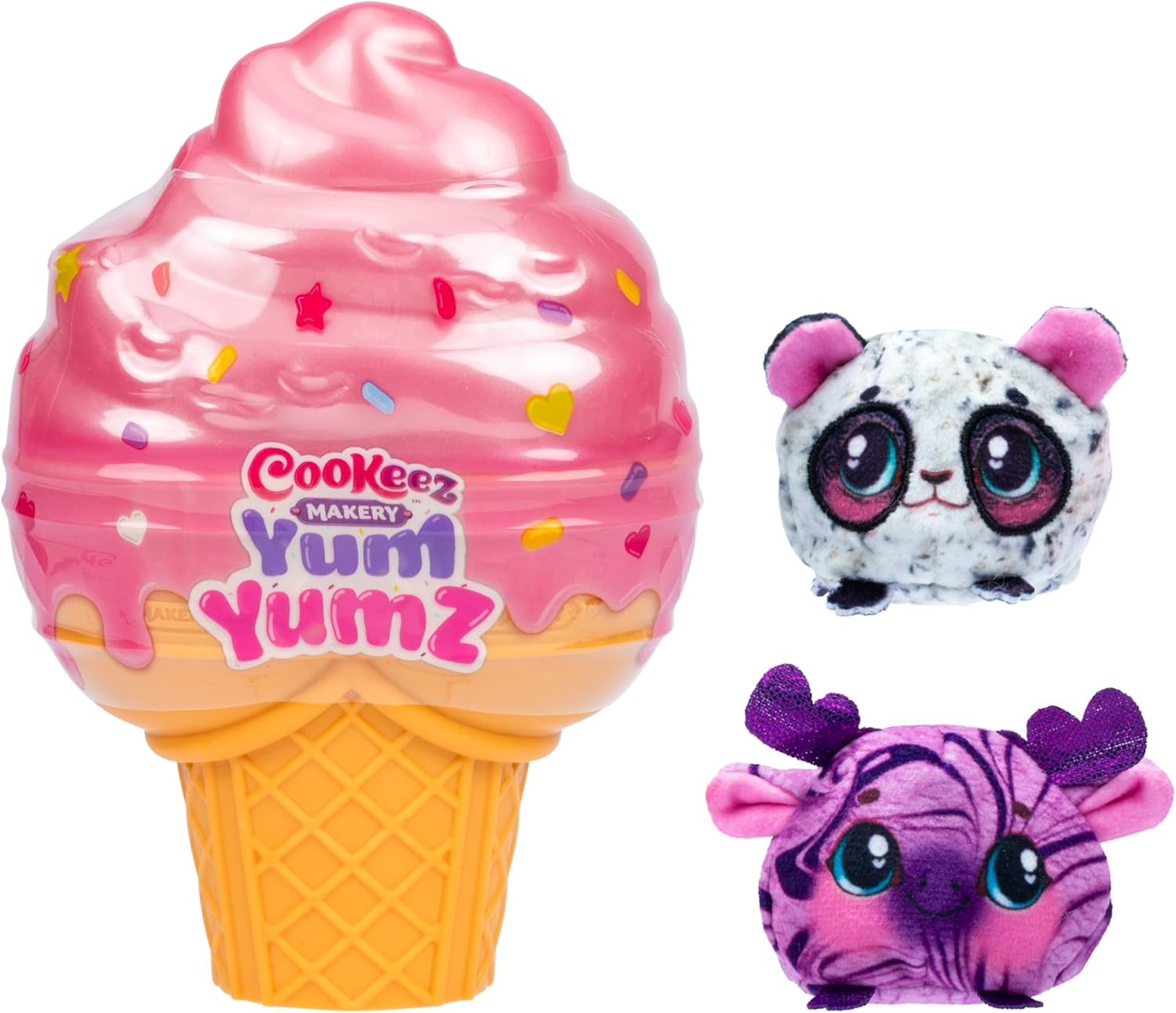 Cookeez Makery Yum Yumz Twin Pack, Full of Fun and Full of Yum! Add Ingredients & Discover 2 Super-Cute Scented Surprise Plush Pets inside an Ice Cream Cone You Can Customize, over 30 to Collect image number 4