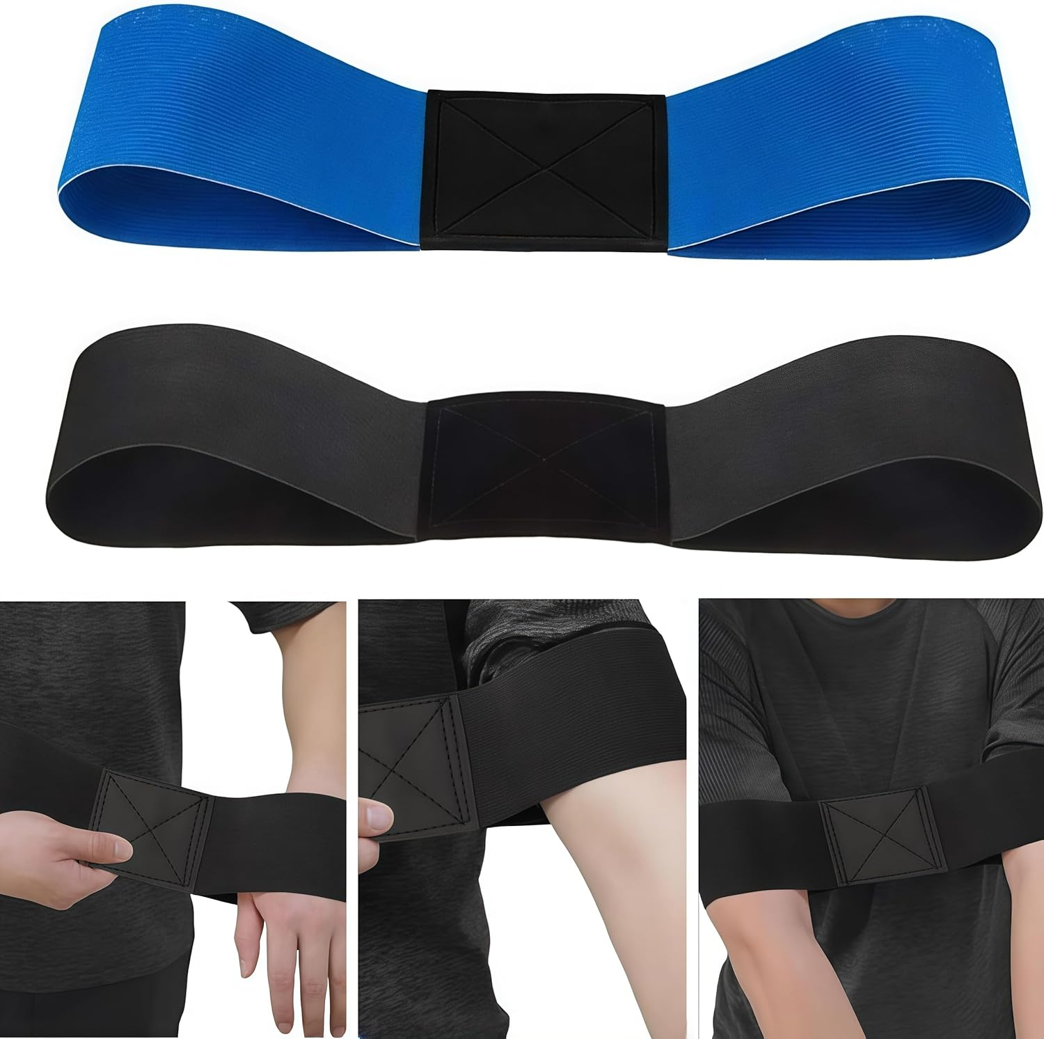 3 Pcs Golf Swing Arm Band Training Aid,Wizefolk Swing Correcting Arm Band,For Golf Beginners Unisex,Improving Gesture,Forming the Correct Muscle Memory image number 1