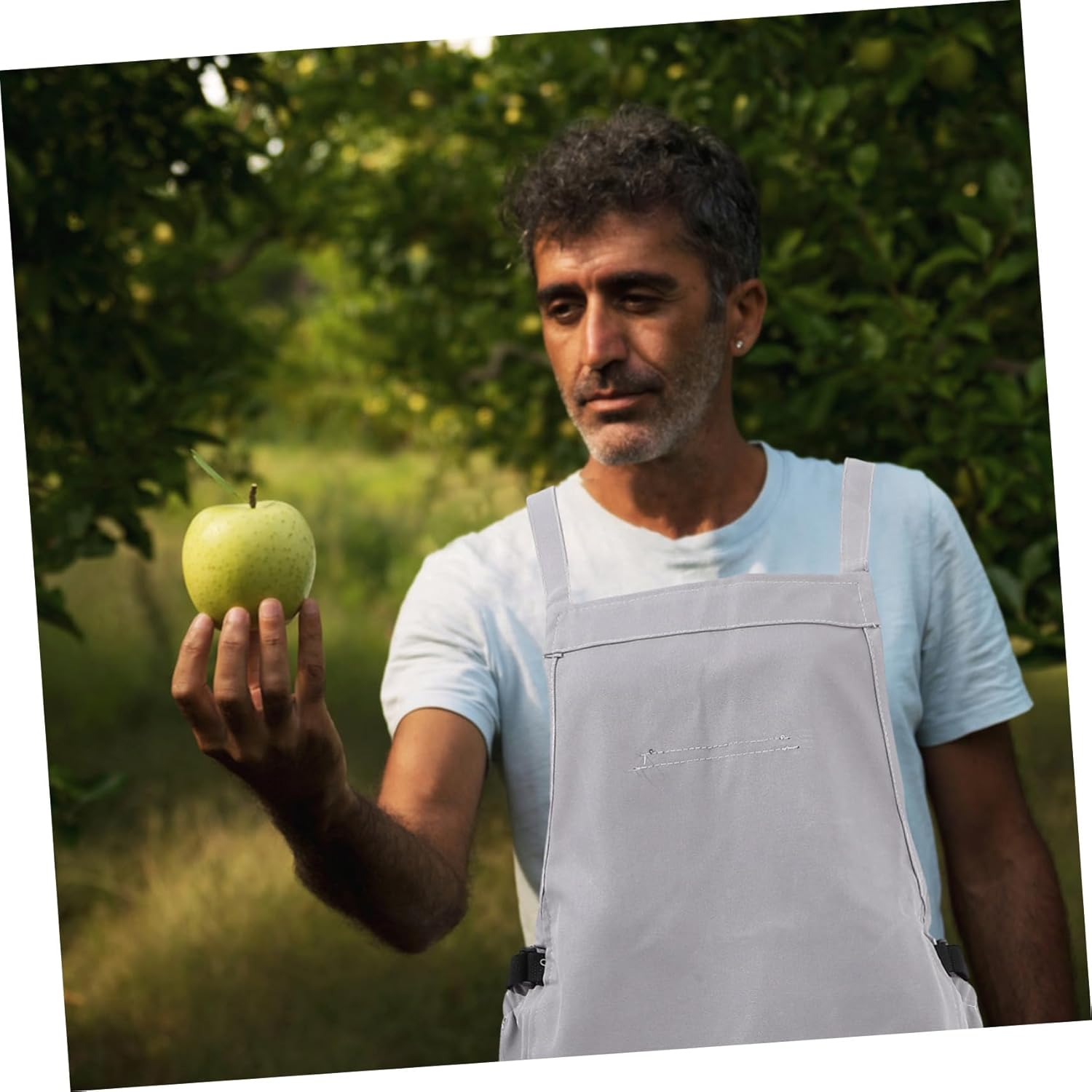 Oxford Cloth Garden Apron for Women Pockets Fruit Picking Harvesting Berry Storage Bag Kitchen Cooking image number 5