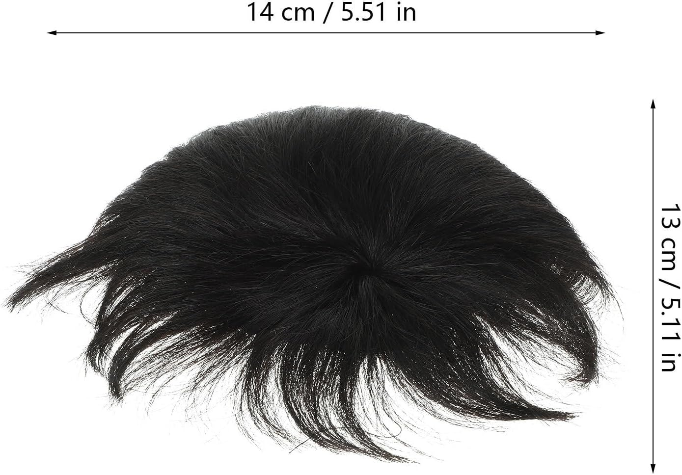PRETYZOOM Natural Black Male Toupee Hairpiece with Clip Realistic Breathable Hair Replacement for Men Secure Fit for Sports Swimming Parties Weddings Stylish Hair Patch image number 1