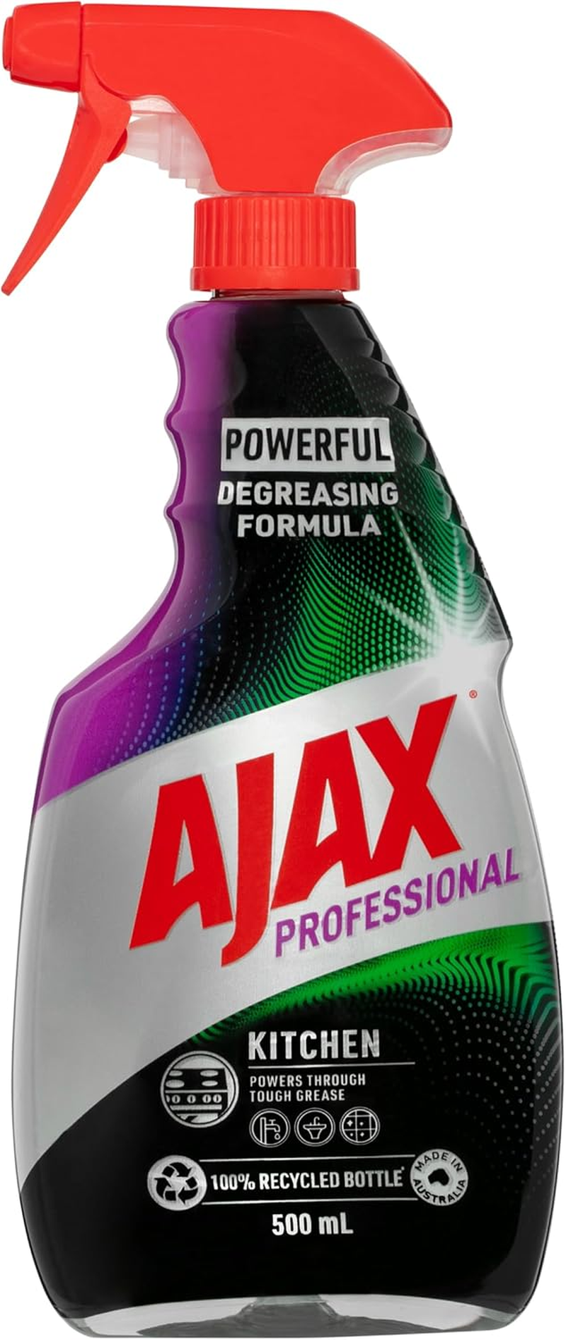 Ajax Professional Kitchen Power Degreaser Cleaner, 500Ml, Trigger Surface Spray image number 3