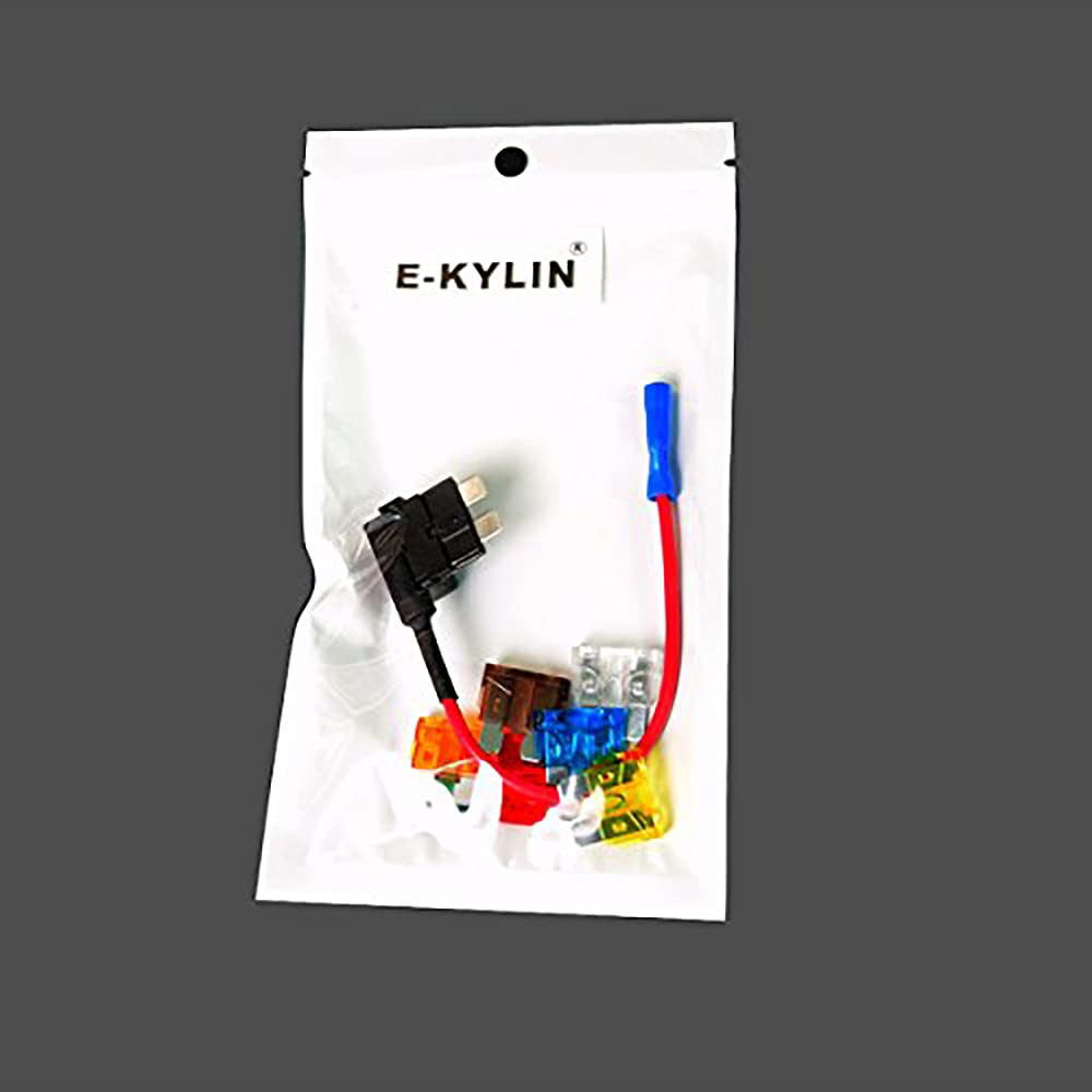 Car Motor ADD Circuit Blade Style Fuse Adapter Cable Add-A-Circuit Fuse Holder APS ATT Low Profile ATM LP FUSETAP TAP with 7 Fuses Set 5, 7.5, 10, 15, 20, 25, 30 AMPS - Mini Size ｡ｭ image number 4