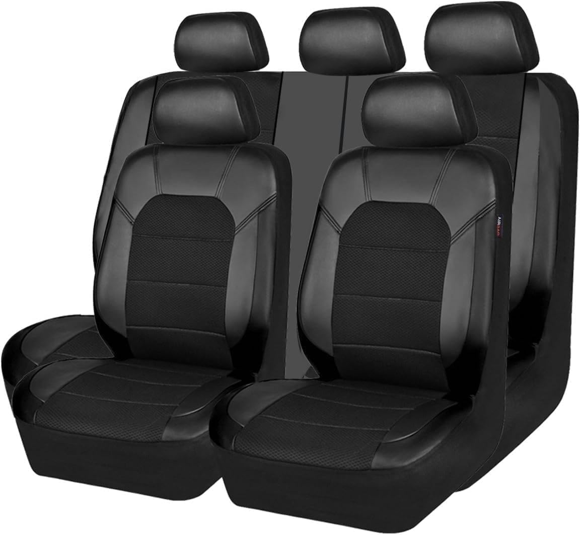 Yueany Car Seat Covers Universal Fit for Nissan Navara D22 Navara D40 Navara D40 S Navara Np300 Navara Np300 S Protection Full Set Seat Covers