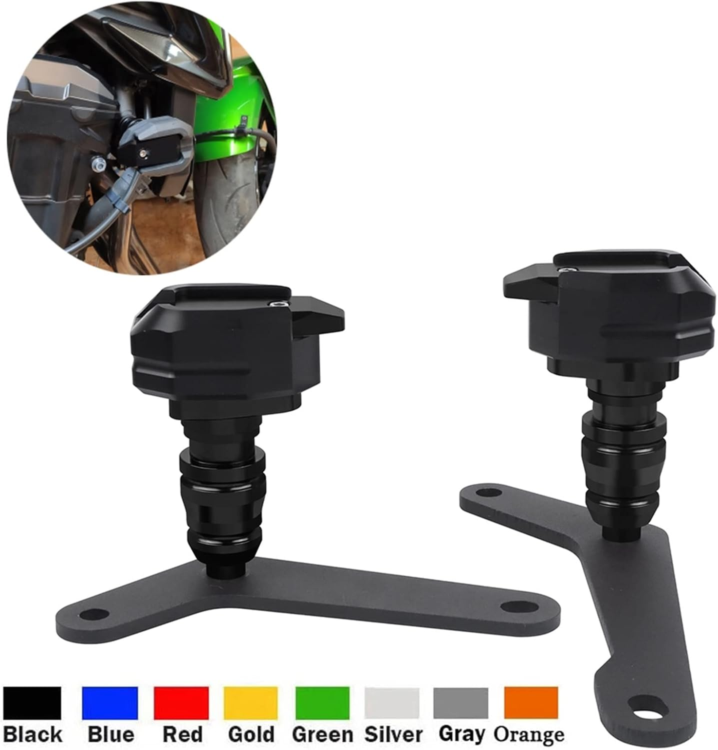 Motorcycle Frame Slider Fairing Guard Crash Pad Protector Falling Protection Accessories for Triumph Trident 660 Trident660 2021-2023 2022 (Color : Orange) image number 1