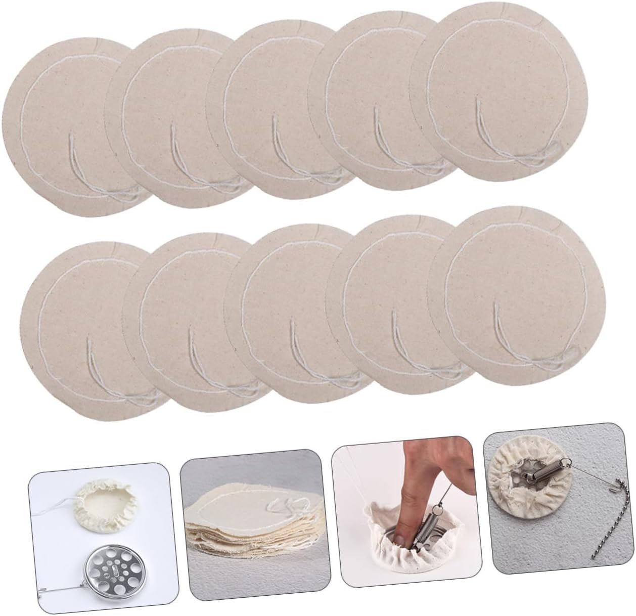 OFFSCH 20Pcs Coffee Filter Cloth for Syphon Coffee Maker Pure Cotton Material High Temperature Resistant and Replacement Filters for Espresso and Drip Brewing image number 6