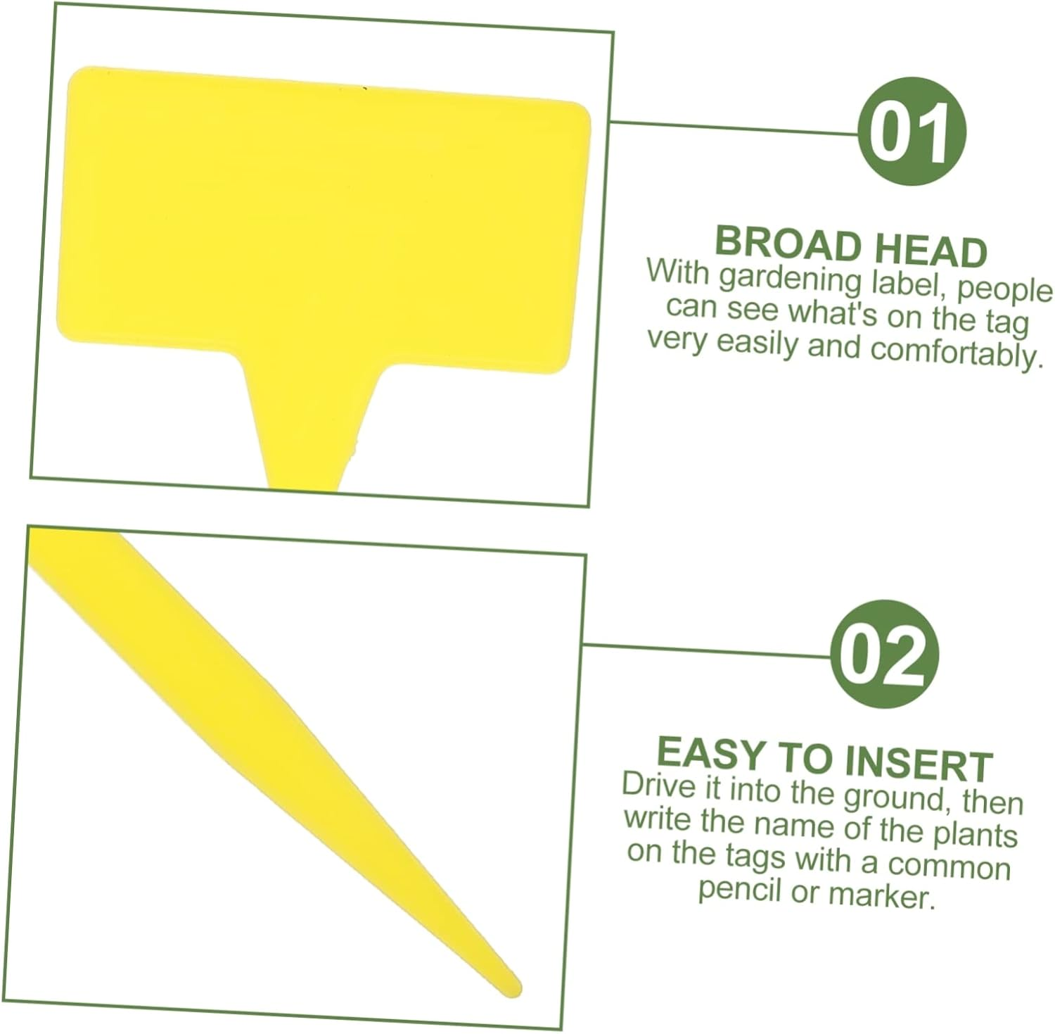 10Pcs Plant Labels Nursery Garden Tags Markers for Flower Plant Gardening Insert Card Re-Usable Small image number 6