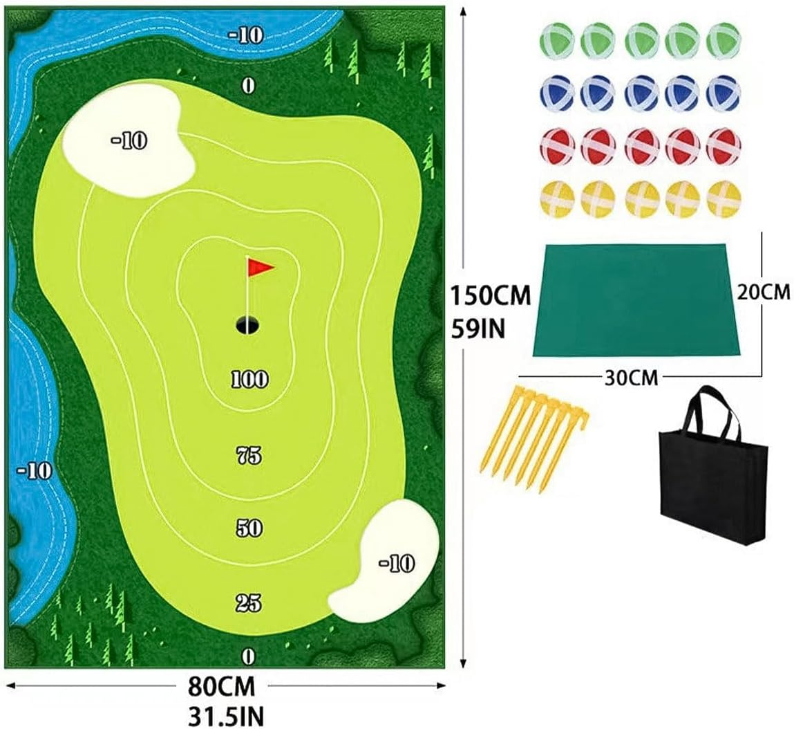 Namvo Set for Full Swing Sports, Golf Chip off Challenge Chip and Stick Game, Battle Royale Golf Game with Premium Golf Chipping Mat, Sticky Balls - Indoor and Outdoor Play image number 5