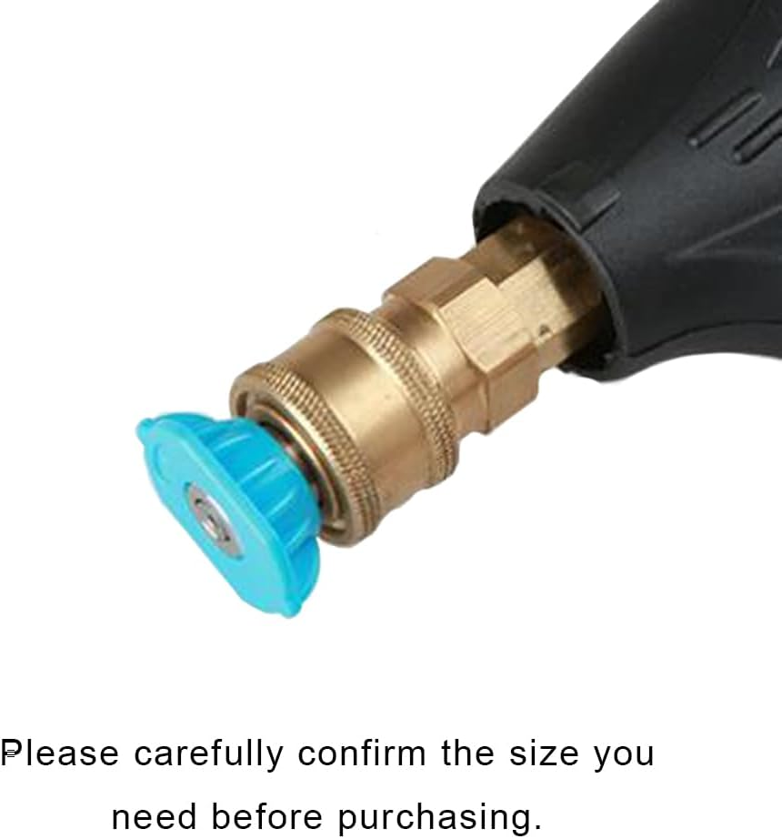 ZLKSKER Second-Story Pressure Washer Spray Nozzle Tips, Soap and Rinse Nozzle Kits, Long Range Jet Stream, 4000PSI, 1/4" NPT image number 2