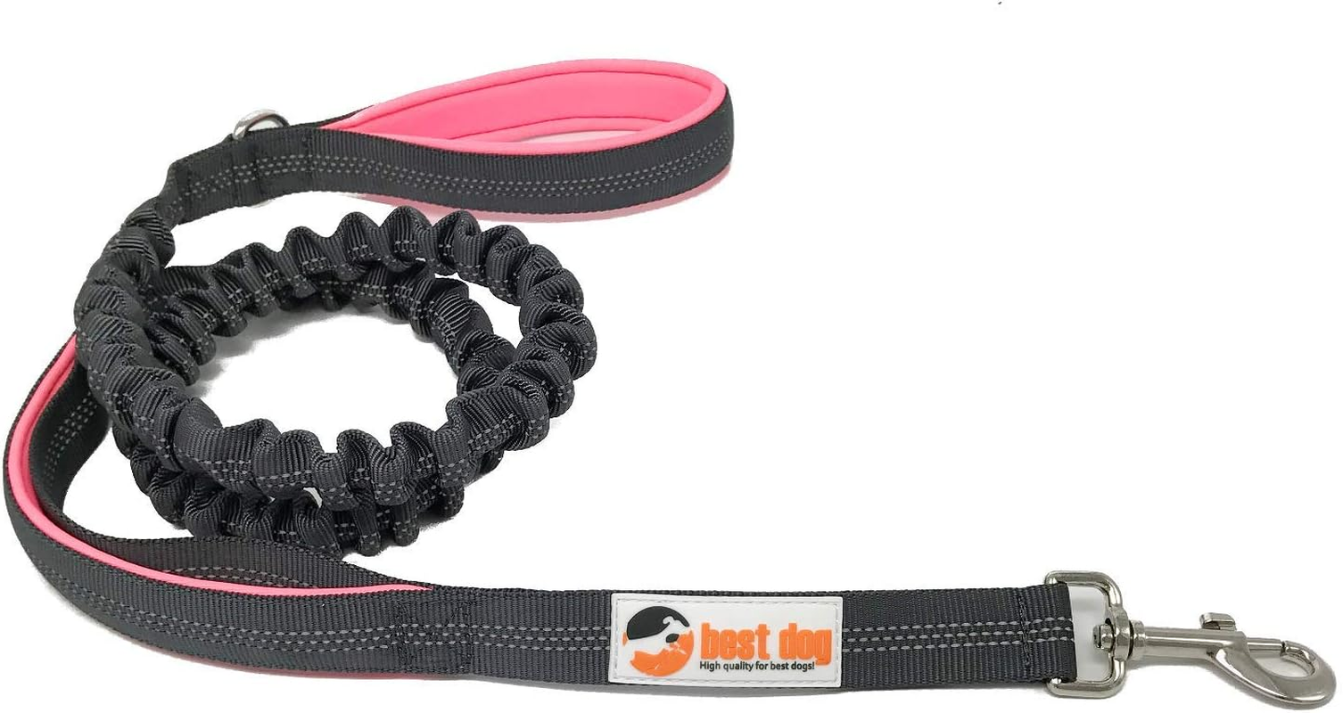 Best Dog Premium Dog Lead for Large Dogs (Pink-Grey) image number 5