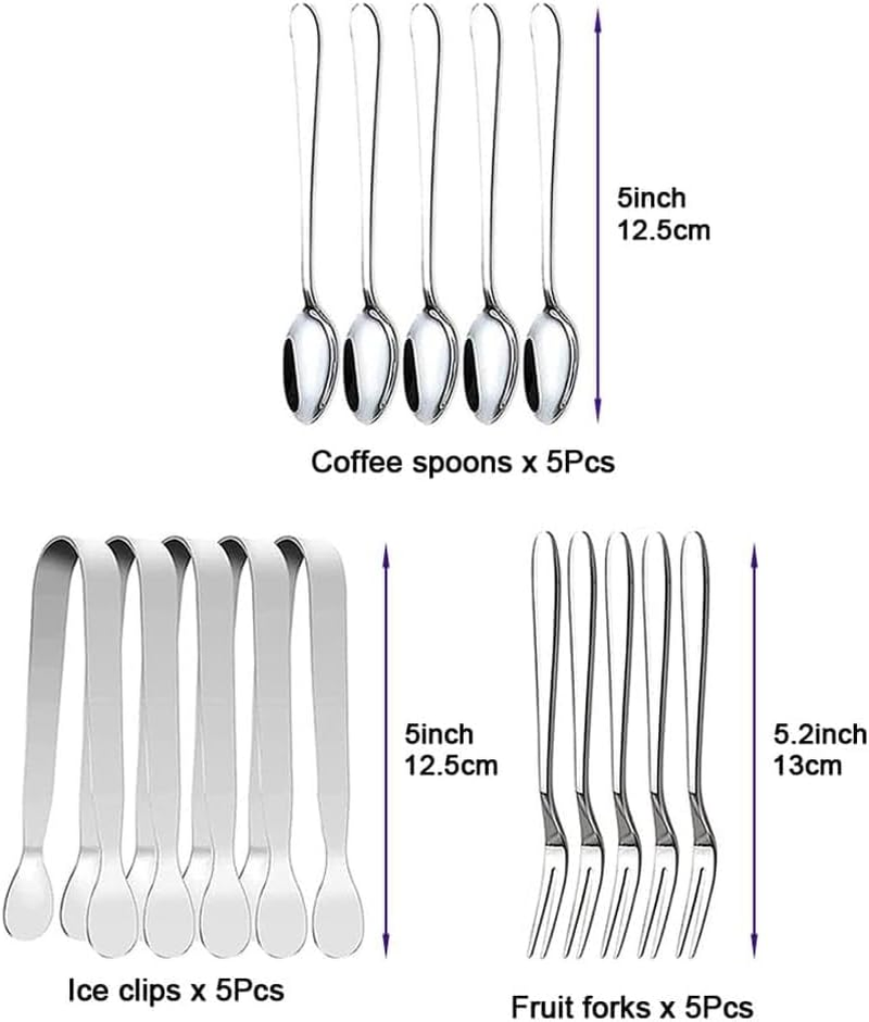 Charcuterie Board Accessories Set - Stainless Steel Spreader Knives with Wooden Handles, Mini Serving Tongs, Spoons & Forks for Parties, Weddings & Holidays (6Pc Knives + 15Pc Tools)