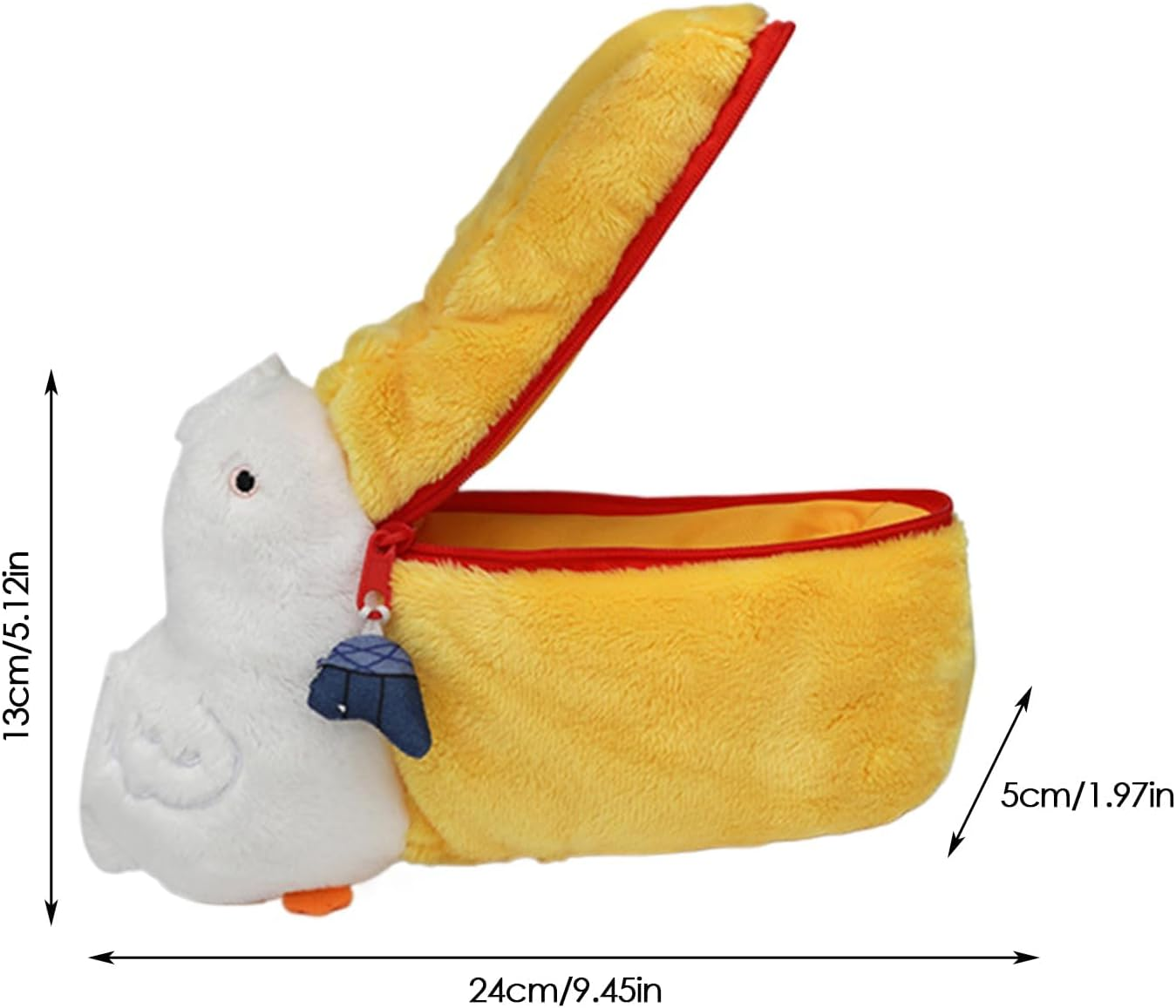 Pelican Make up Bag - Compact Cosmetic Holder, Multi-Purpose Zip Bag, Portable Accessory Organiser, Coin Wallet for Home, Office, Business Trip or Fitness Pen for the Pe