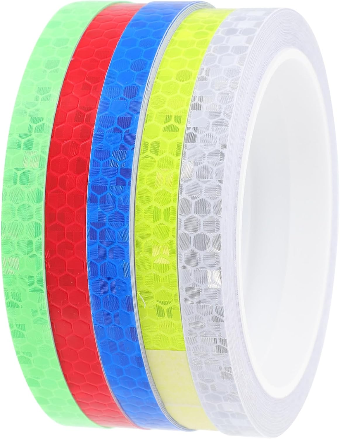 5 Rolls Bike Reflective Tape Multi- -Adhesive Safety Stickers for Night Riding Wear-Resistant Bike Warn Strips Easy Install Reflectors for Adult Cycling Safety image number 6
