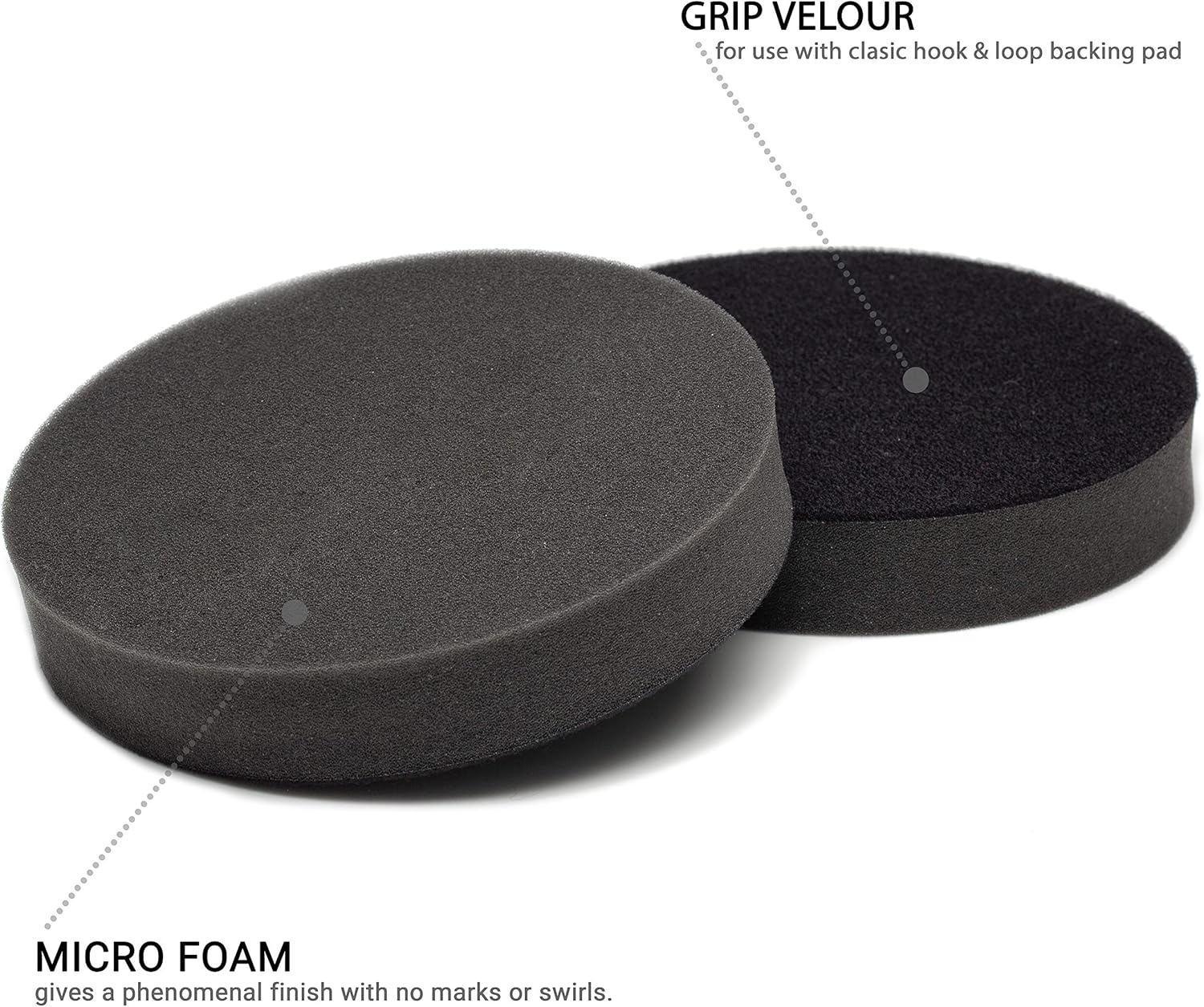 Glass Polish (150Mm) Pro-Line Soft Buffing Pad, Detailing Finishing Foam, Swirl Free Pad - GP16005 image number 2