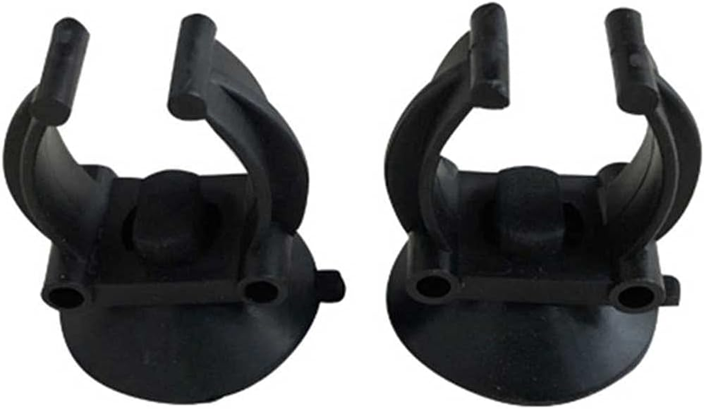 Teensery 10 Pcs Aquarium Heater Suction Cups Fish Tank Heating Rod Suckers Clips Holders Clamps for Fish Tank (Black) image number 2