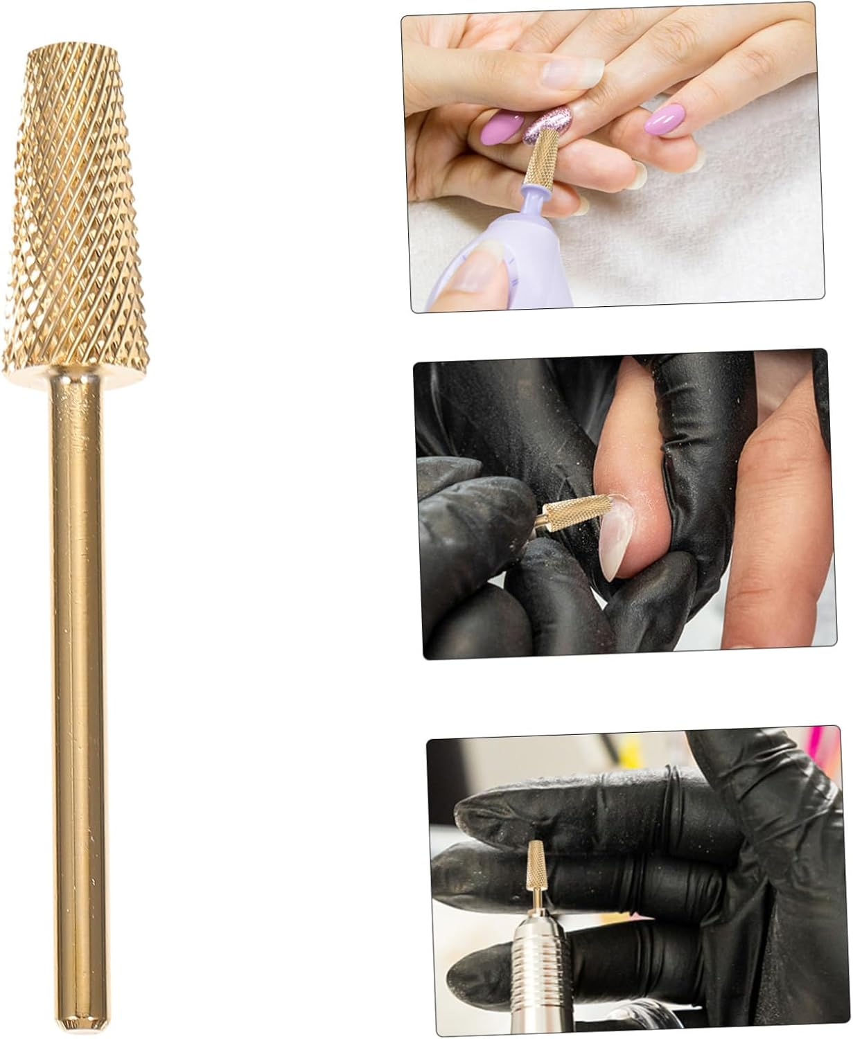 Gatuida Replacement Manicure Grinding Head Nail Art Bits Tungsten Steel Nail Sander Polishing Heads image number 3