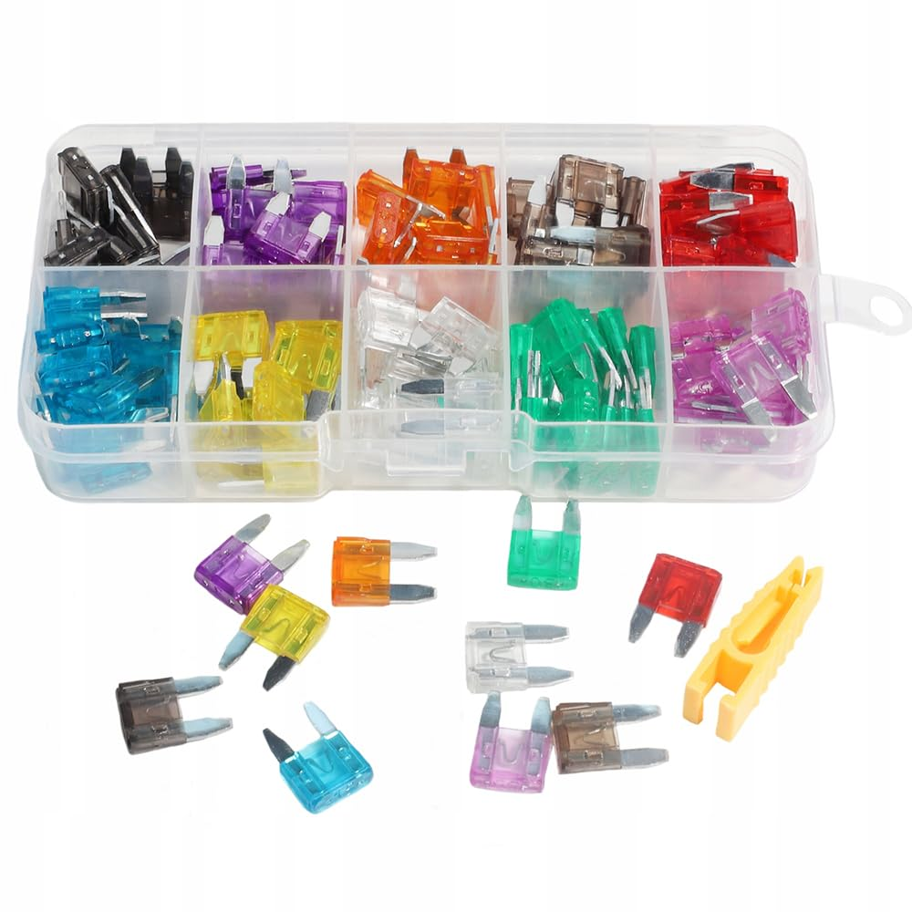 Aikoolwer 12V 5 Pack Car Fuse Assortment Kit Blade Add-A-Circuit Fuse Tap Adapter Automotive Standard LED Auto Fuses Holder Mini Marine RV Camper Boat Truck (2A 3A 5A 7.5 a 10A 15A 20A 25A 30A 35A) image number 1