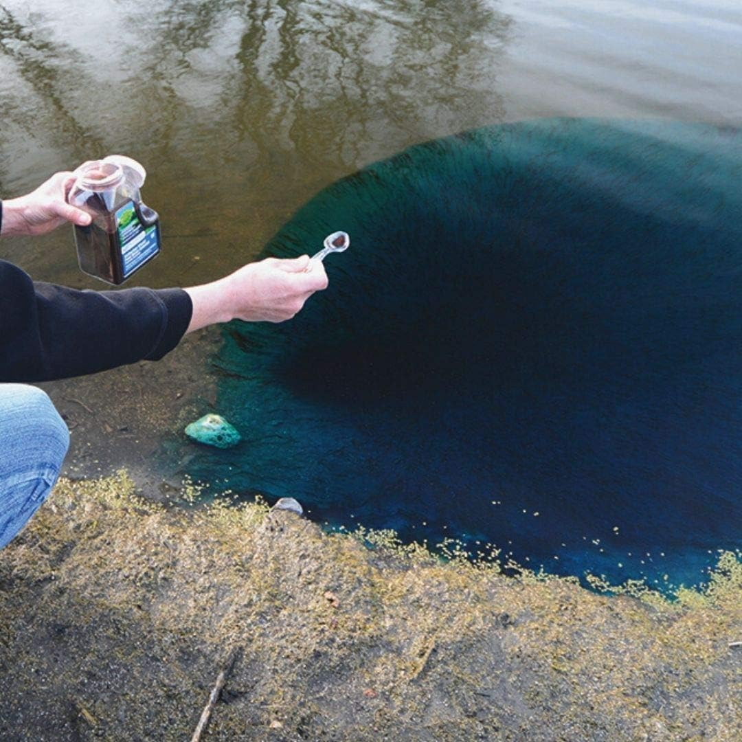 Healthy Ponds 52015 Pond Water Colorant Blue Pourable Granules 17.6 Ounces Treats up to 1.7 Million Gallons image number 2