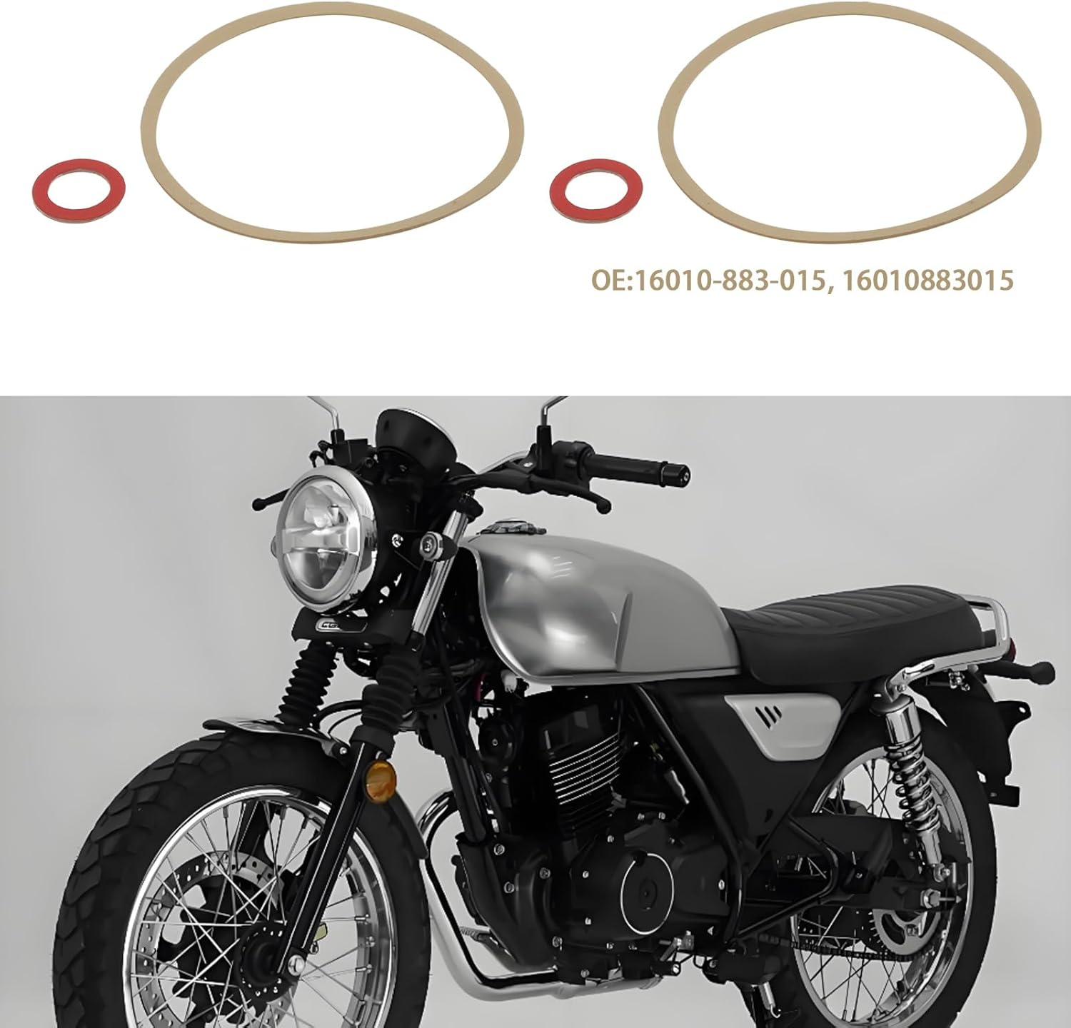 LT Easiyl 8 Pcs Carburetor Bowl Gasket OE 16010-883-015 16010883015 Compatible with Honda G150 G200 G300 G400 GC135 GC160 GC190 GCV135 GCV160 GCV190 GS160 GSV190 GV150 GV200 GV400 image number 6