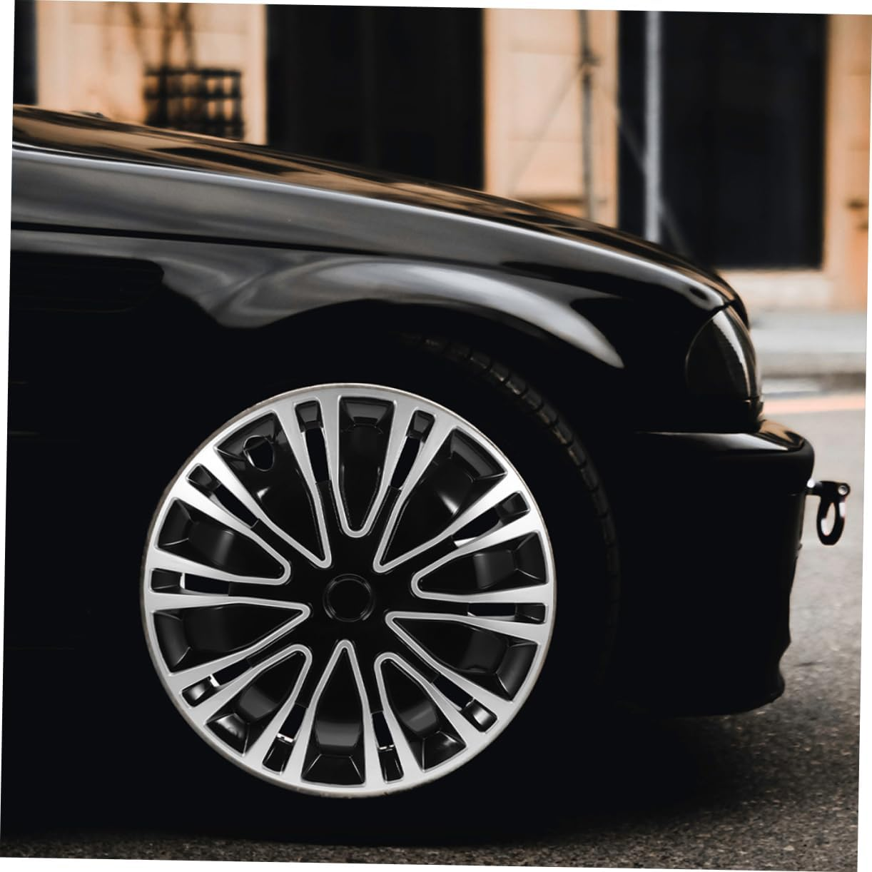 GARVALON Automotive Car Hubcap 13 Inch Wheel Rim Covers Pp Material Protective Hub Caps for Universal 13-Inch Wheels Debris Resistant