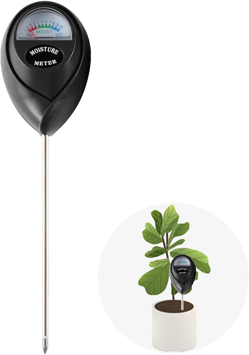 Soil Moisture Meter,Soil Hygrometer for Plants, Soil Water Gauge Meter Indoor Outdoor, Soil Moisture Sensor for Garden, Lawn, Farm Plants Care(Black) image number 2