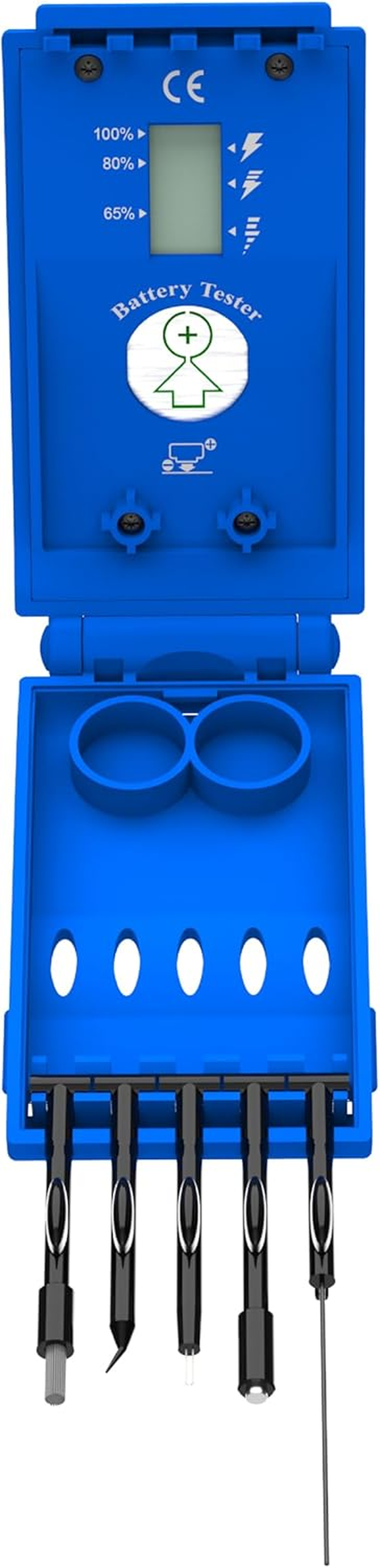 FUTURESUN Hearing Aid Cleaner Kit with Battery Tester & Caddy &ndash; 5-In-1 Cleaning Tools for Wax & Debris Removal &ndash; Fits All Hearing Aid Battery Sizes (675, 312, 13, 10) &ndash; Portable Maintenance & Storage Case image number 1