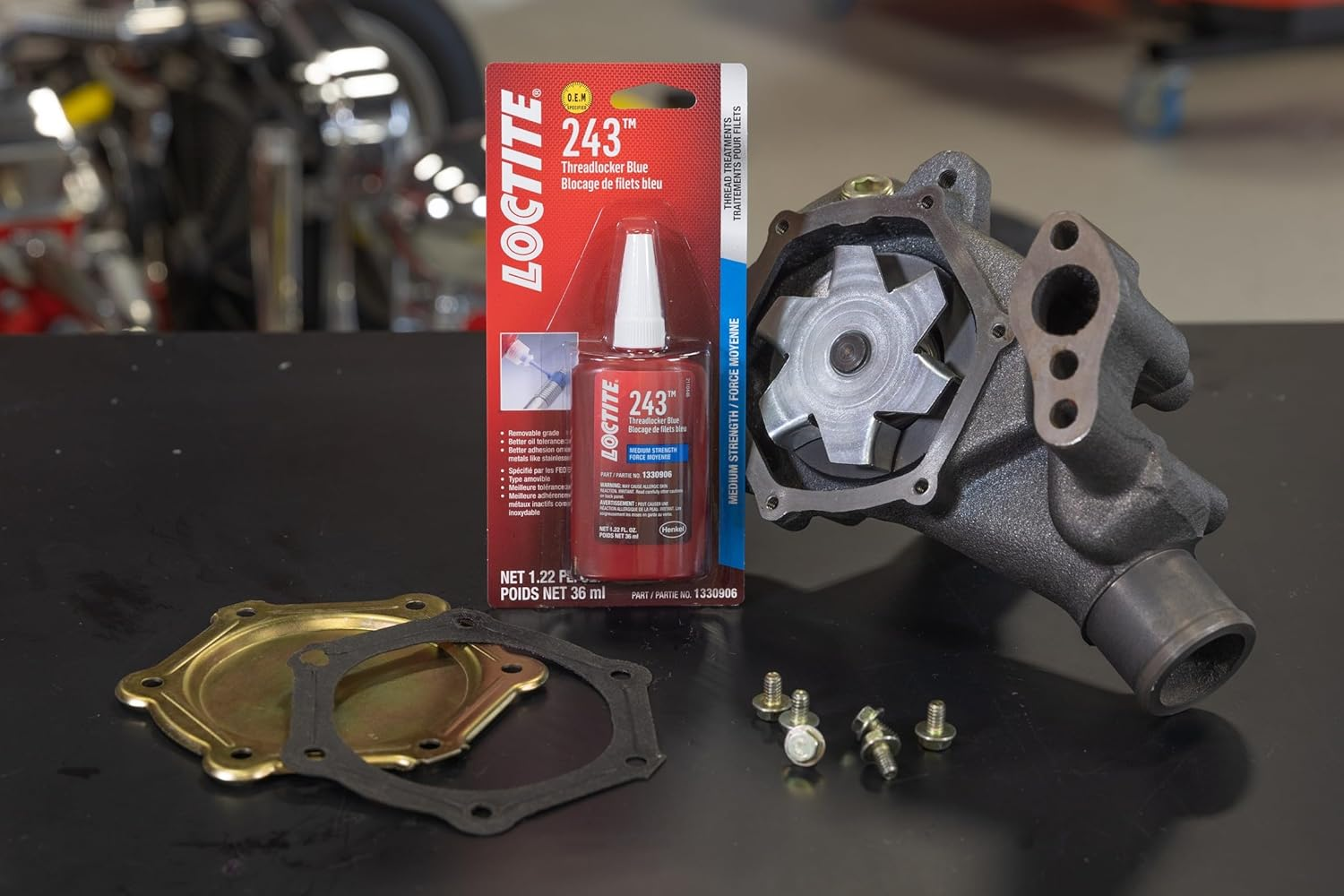 Loctite 1330906 243 Medium Strength Surface Insensitive Threadlocker, 36-Milliliter Tube image number 5