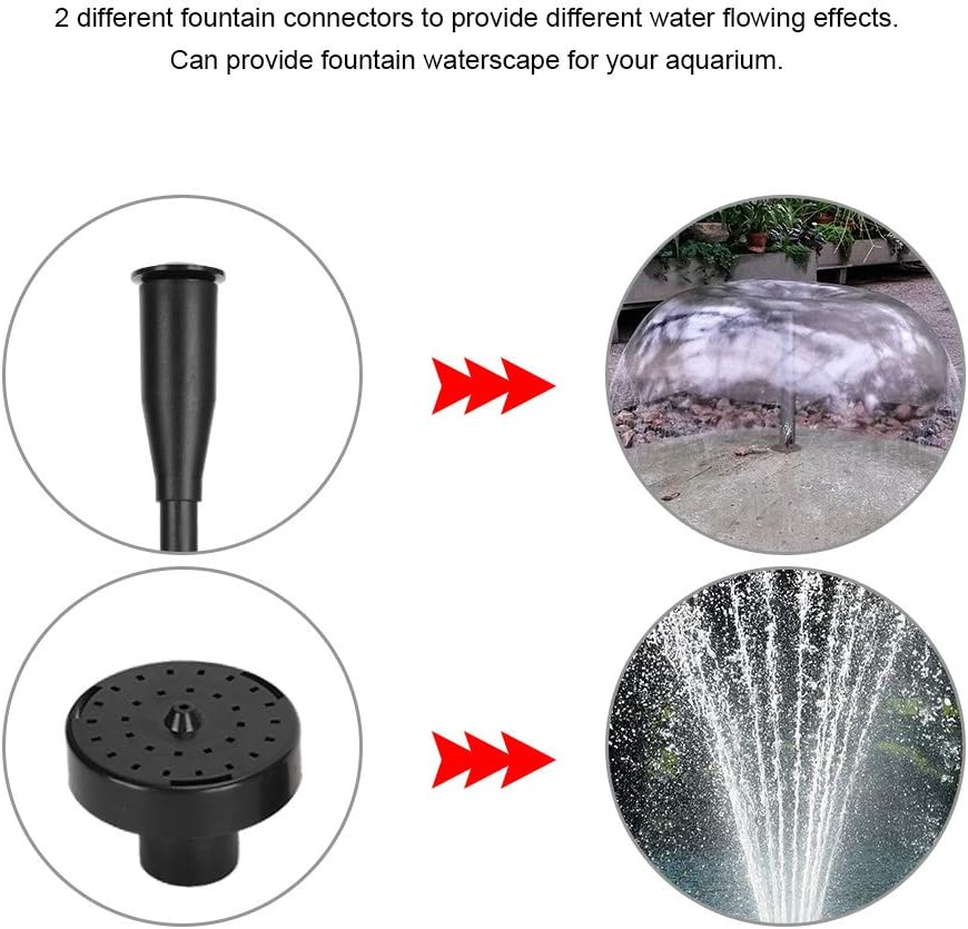 Fountain Pump Nozzle Set Extension Tubes Sprayer Heads Submersible Pump Spares for WP-3550, WP-7000, WP-8000, WP-4000, WP-5000, WP-6800 image number 5