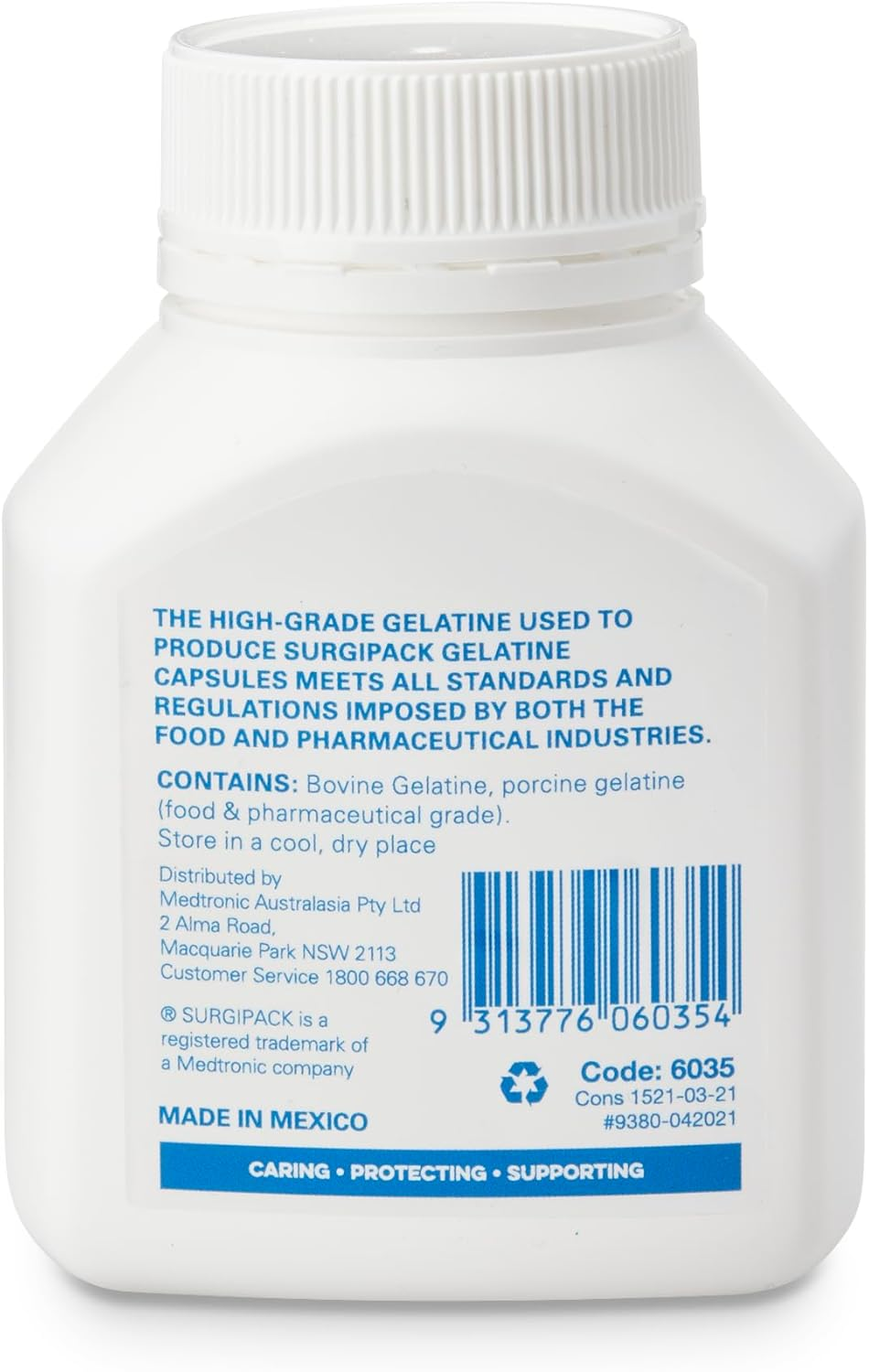 Surgipack Empty Gelatine 100 Capsules, Size 000 image number 1