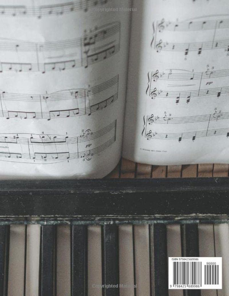 My Piano Journey: Notebook & Weekly Planner for Piano Lessons and Practice Schedule. for All Ages and Levels. Includes Creative Space Manuscript, Practice Tips and More image number 1