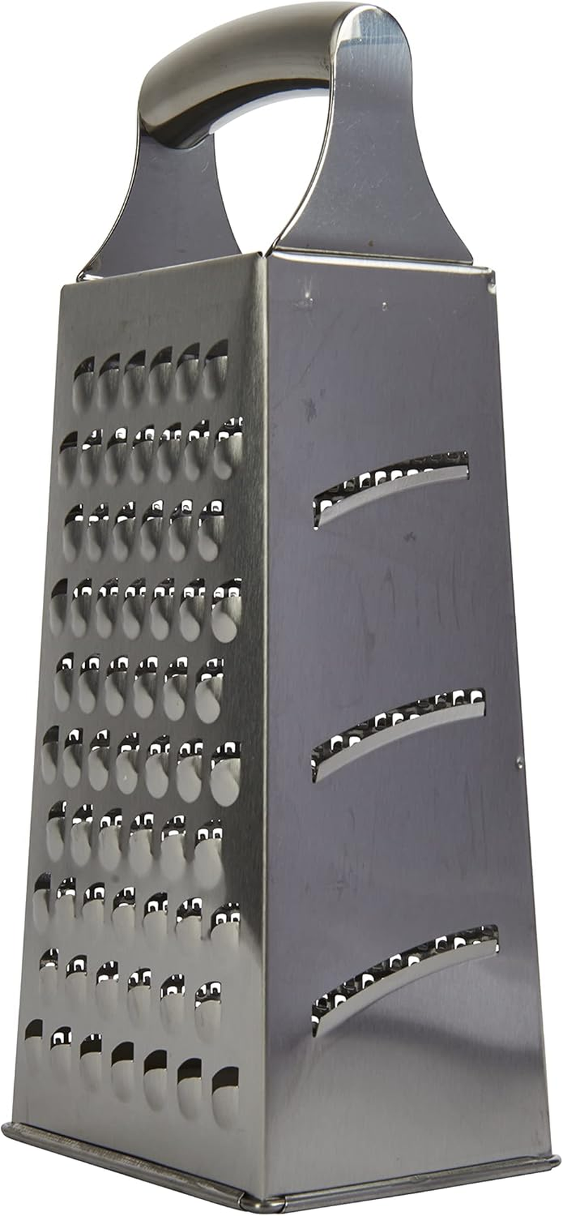 Masterclass Acid-Etched Stainless Steel Box Grater with Handle, 24 Cm (9.5"), Silver image number 3