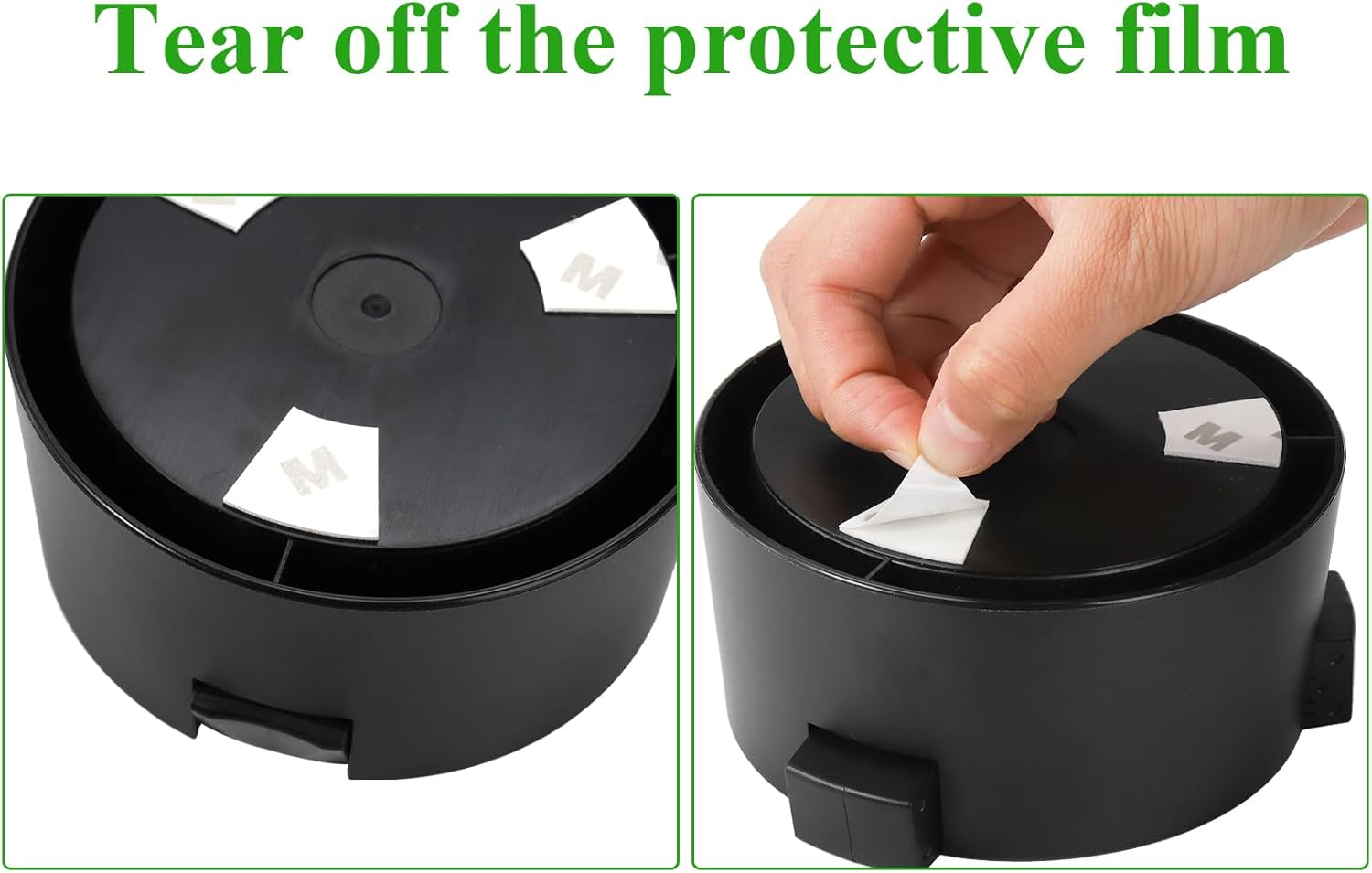 Mezchi 2 Pack anti Spill Cup Holder, Adhesive Desk Cup Holder, Adjustable Plastic Drink Holder for Desk, Non Tipping Coaster Cup Holder for Office, Home, Desktop, Table, Black image number 5