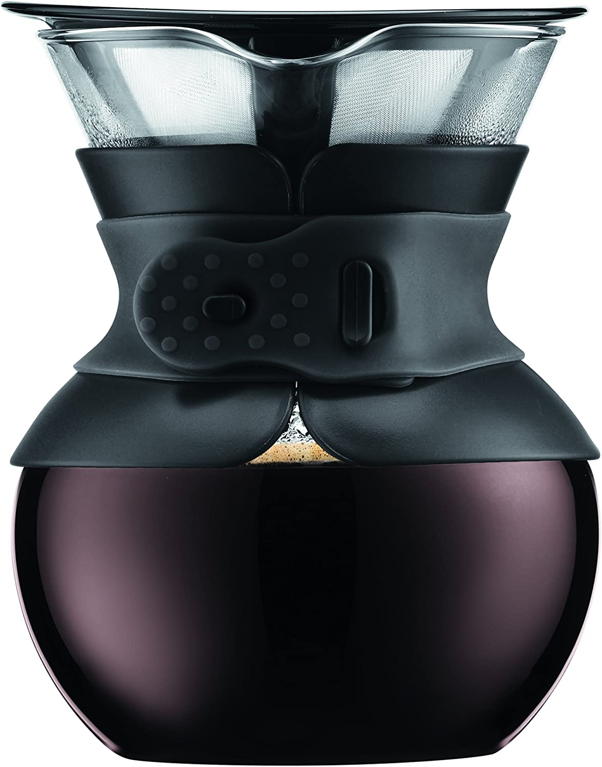 Bodum 11682-109 8 Cup Double Wall Pour over Coffee Maker with Cork Grip, Cork