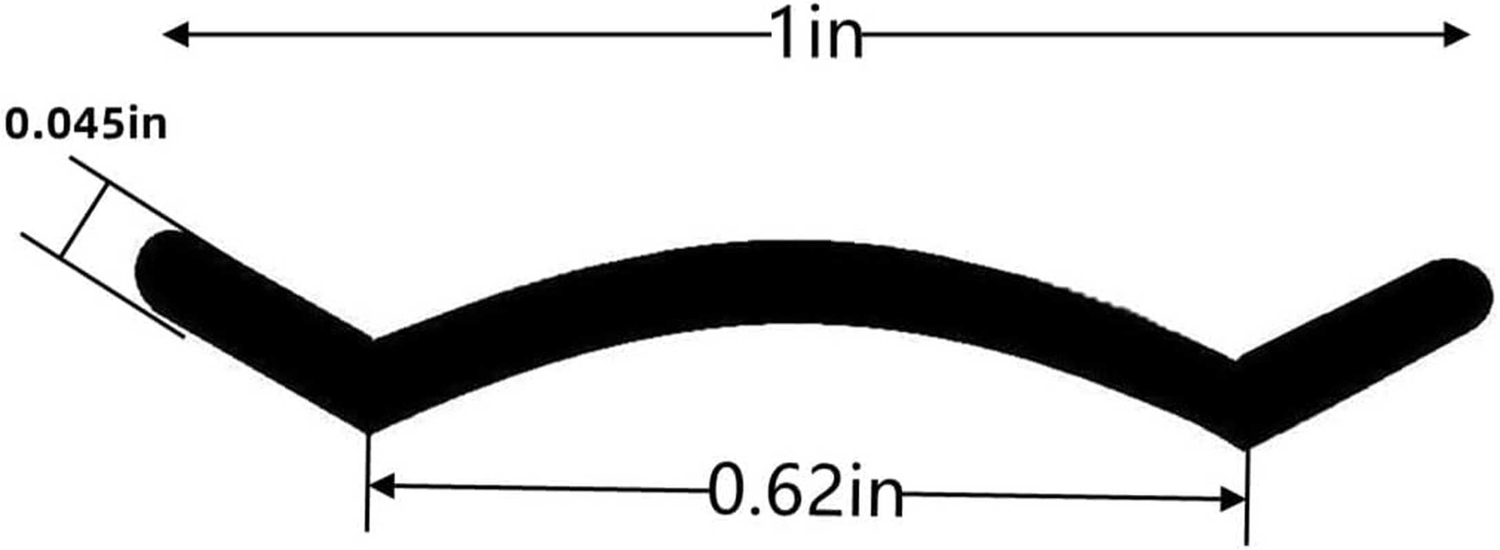 1 Inch RV Vinyl Trim Molding Insert White for RV Camper Travel Trailer Screw Cover Gutter Corner Channel outside Seam Roof Edge Track Heavy Duty Trim(100 Ft) image number 2