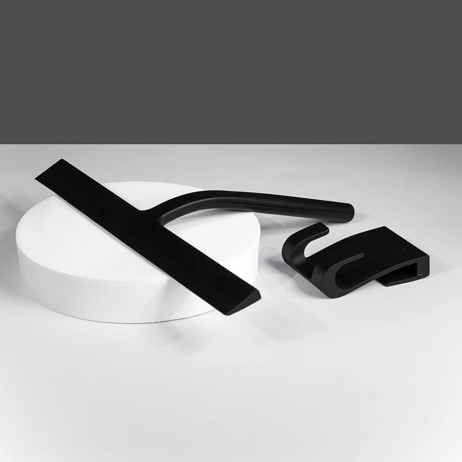 Glassguard Black Silicone Squeegee for Bathroom Shower Glass Windows Prevent Stains Hard Water Spots image number 1