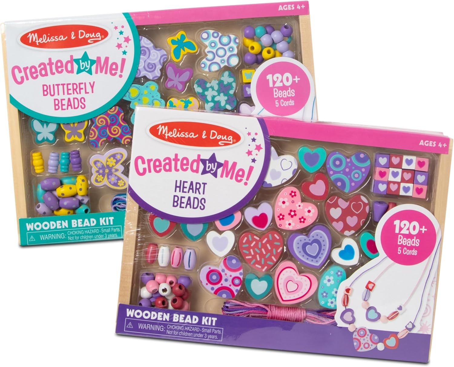Melissa & Doug - Sweet Hearts Bead Set - 250 Beads