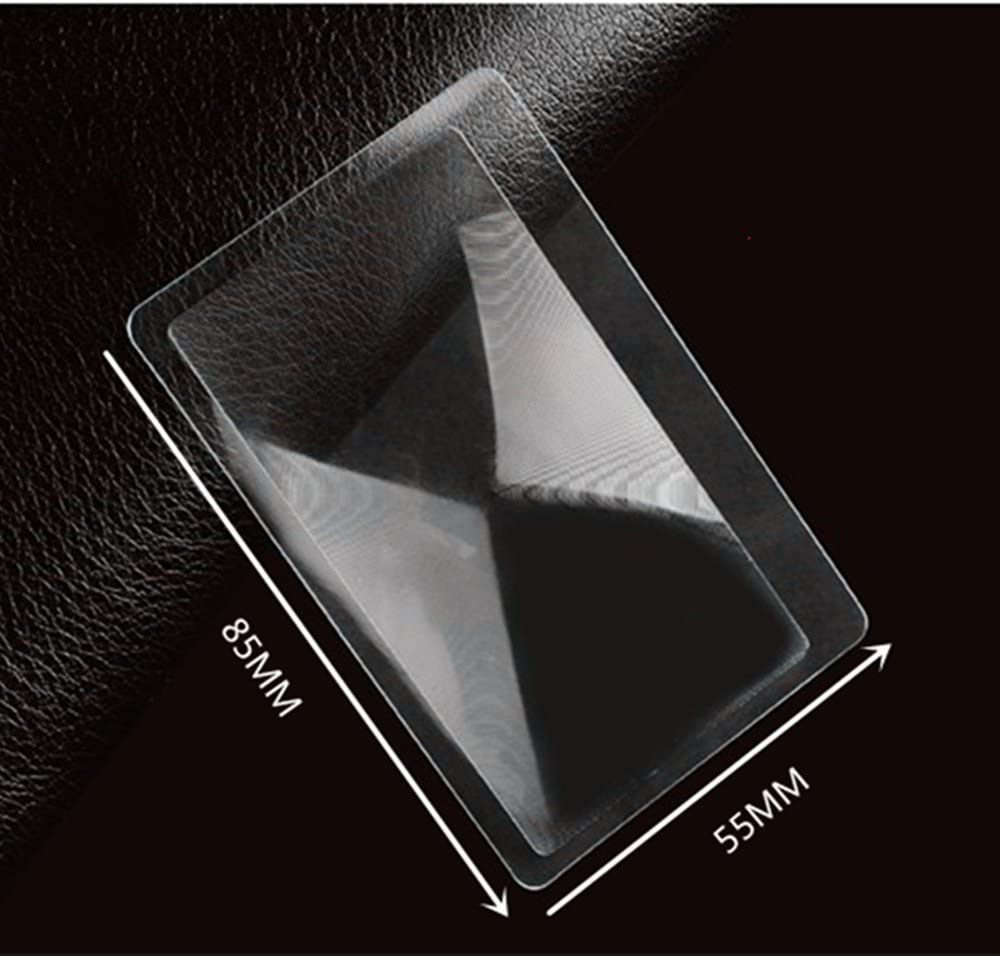 Yueton Pack of 12 Credit Card Sized Magnifying Lenses, Wallet Magnifiers 3X Lenses image number 2