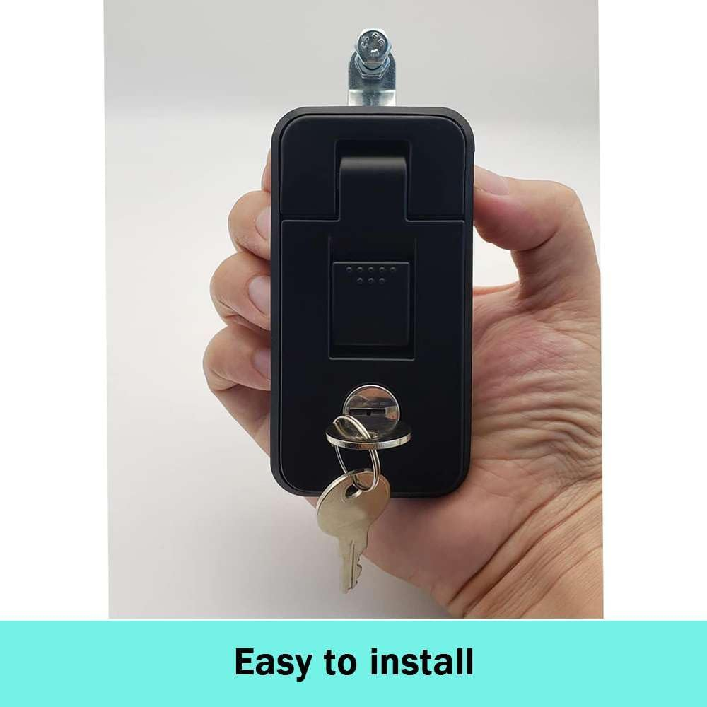 OZNALA 2Pcs Small Chrome Compression Lock Push Latch Tool Box Canopy Pop up RV Trailer(40 * 85Mm) image number 3